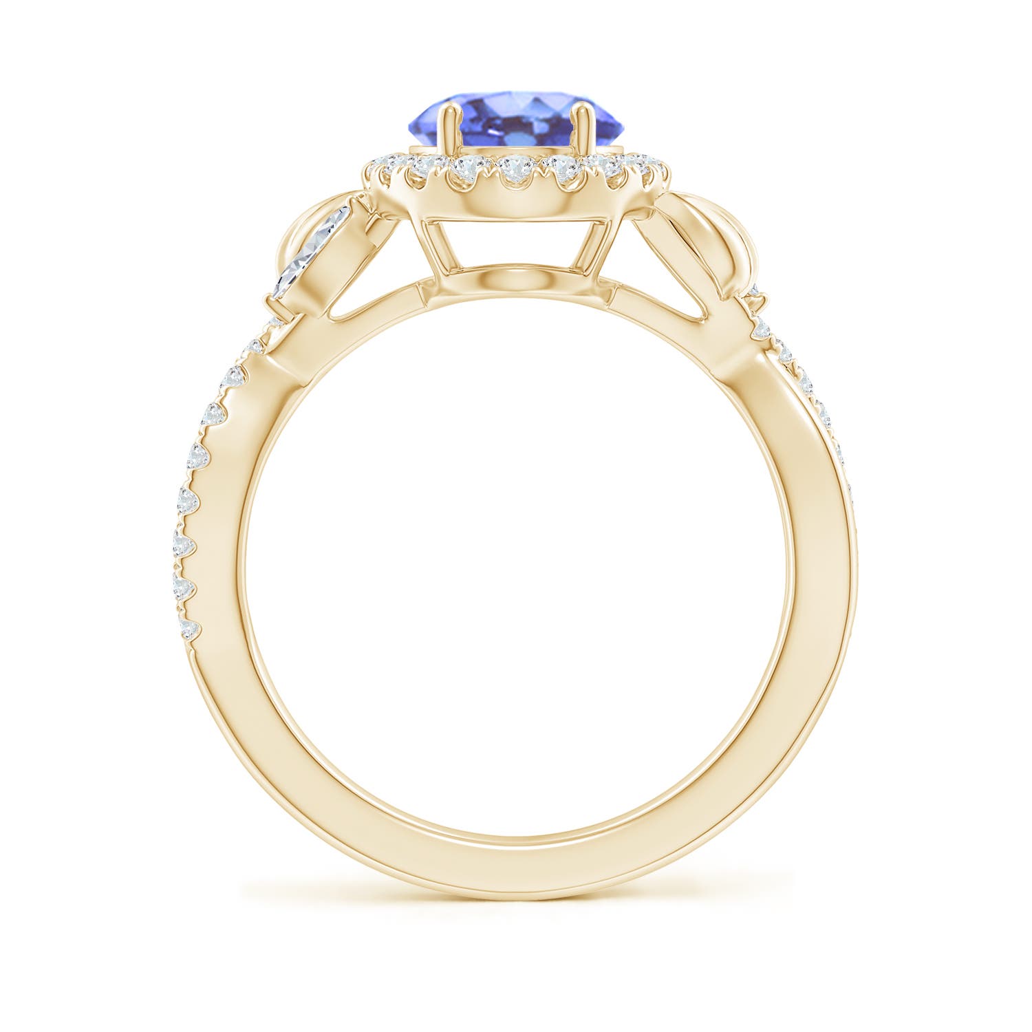 A - Tanzanite / 2.49 CT / 14 KT Yellow Gold