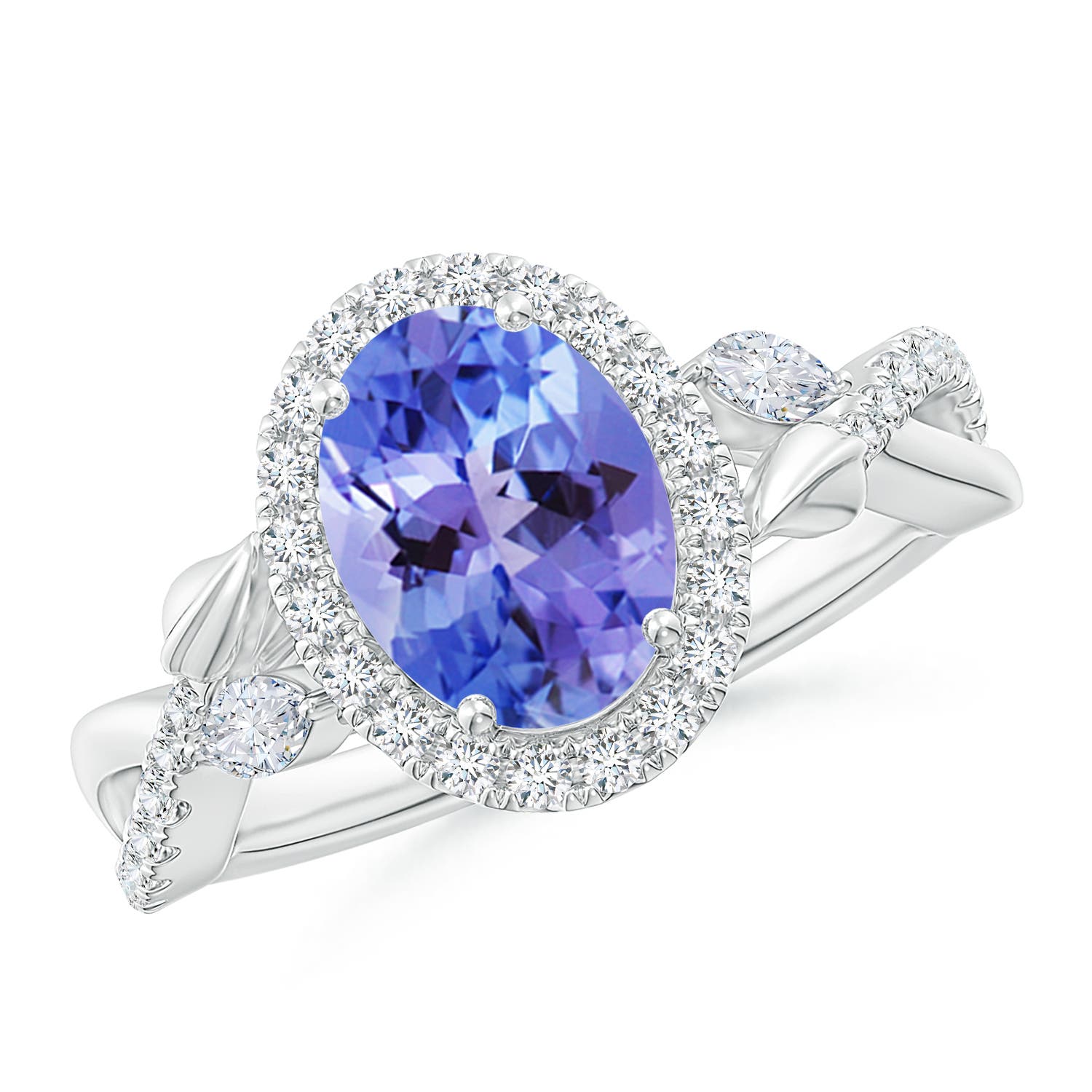 AA - Tanzanite / 2.49 CT / 14 KT White Gold