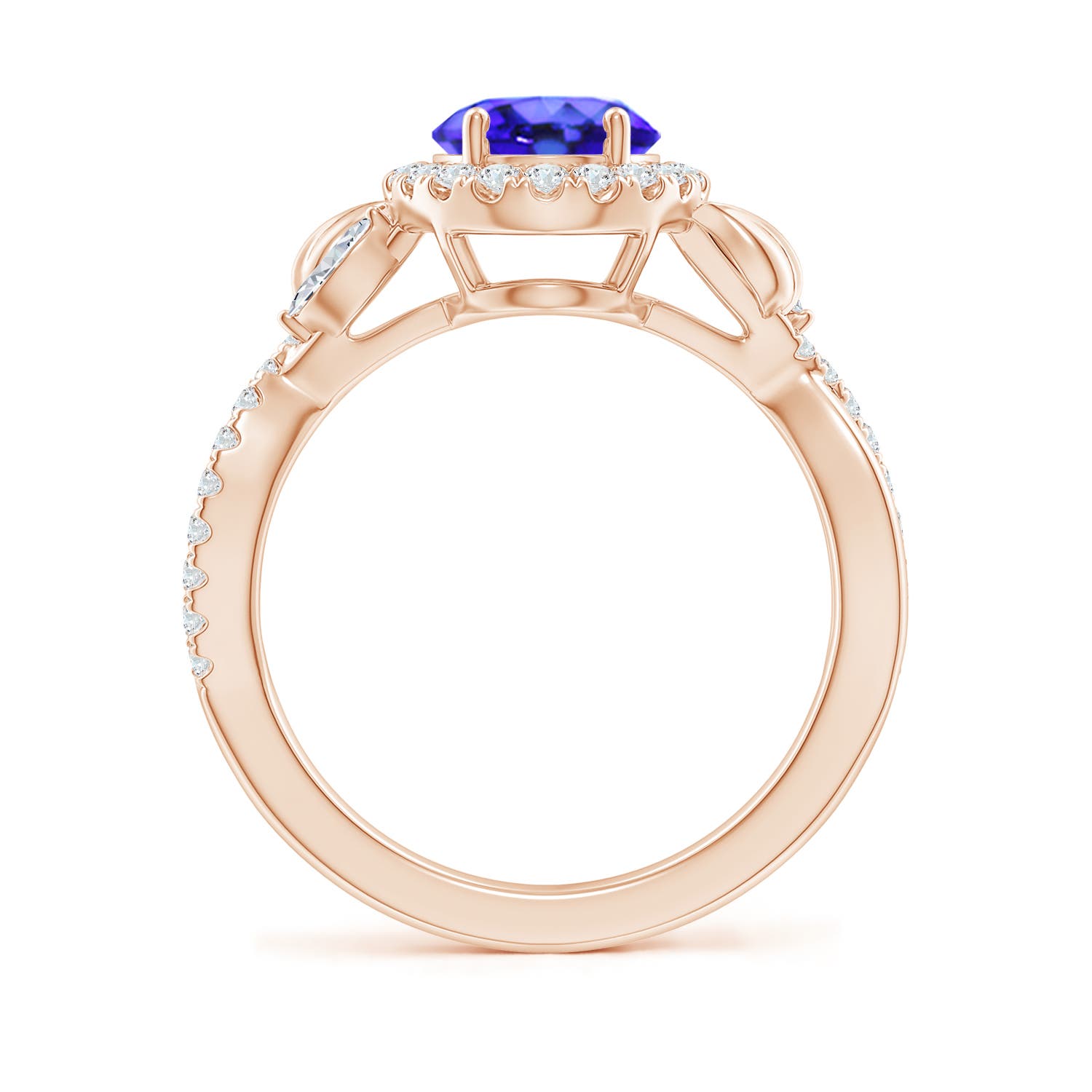 AAA - Tanzanite / 2.49 CT / 14 KT Rose Gold