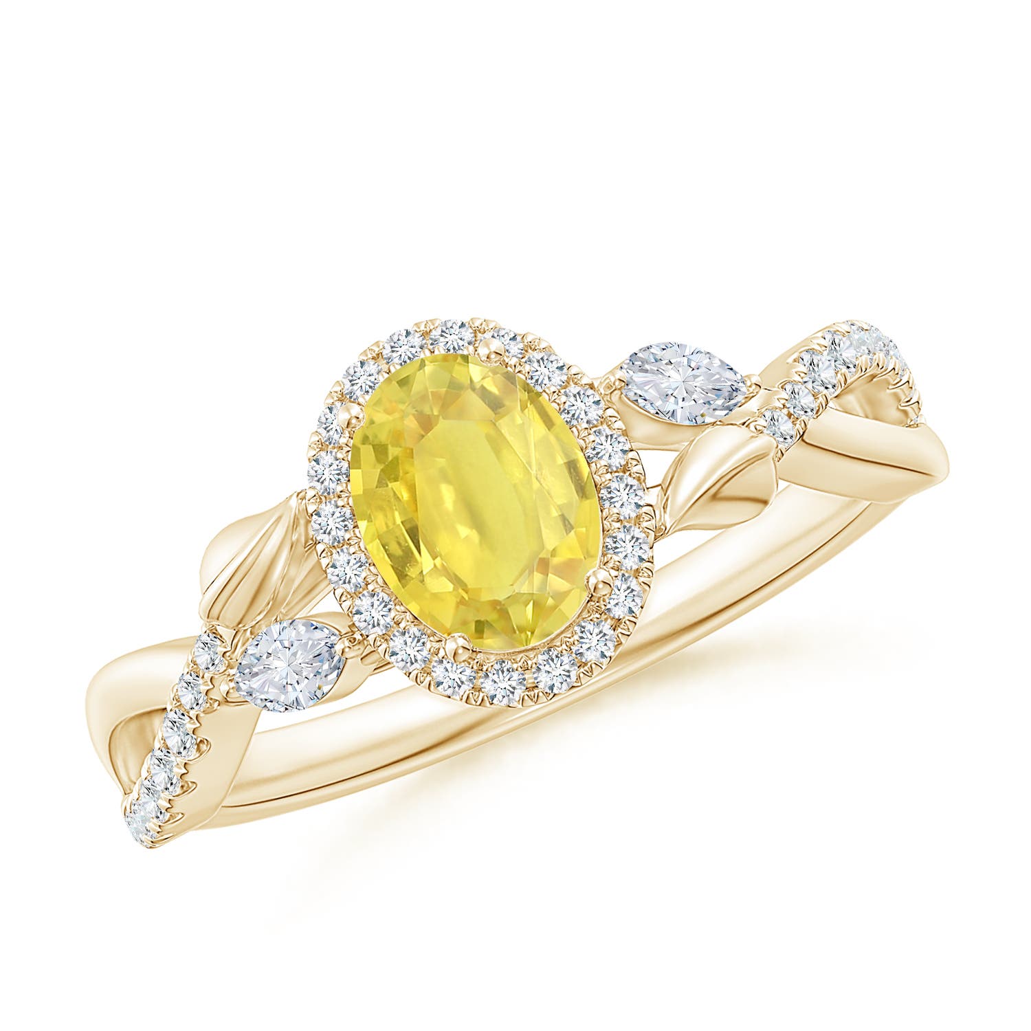 A - Yellow Sapphire / 1.4 CT / 14 KT Yellow Gold