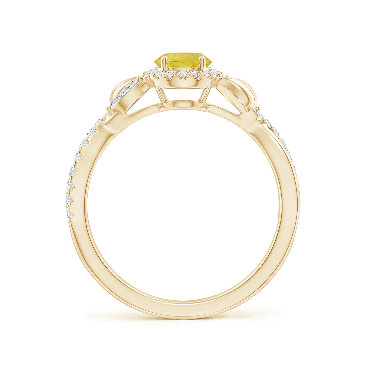 A - Yellow Sapphire / 1.4 CT / 14 KT Yellow Gold