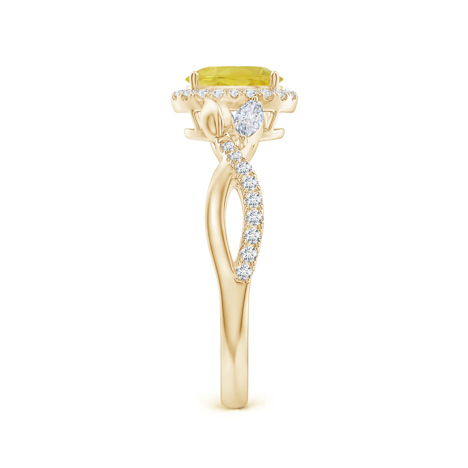 A - Yellow Sapphire / 1.4 CT / 14 KT Yellow Gold