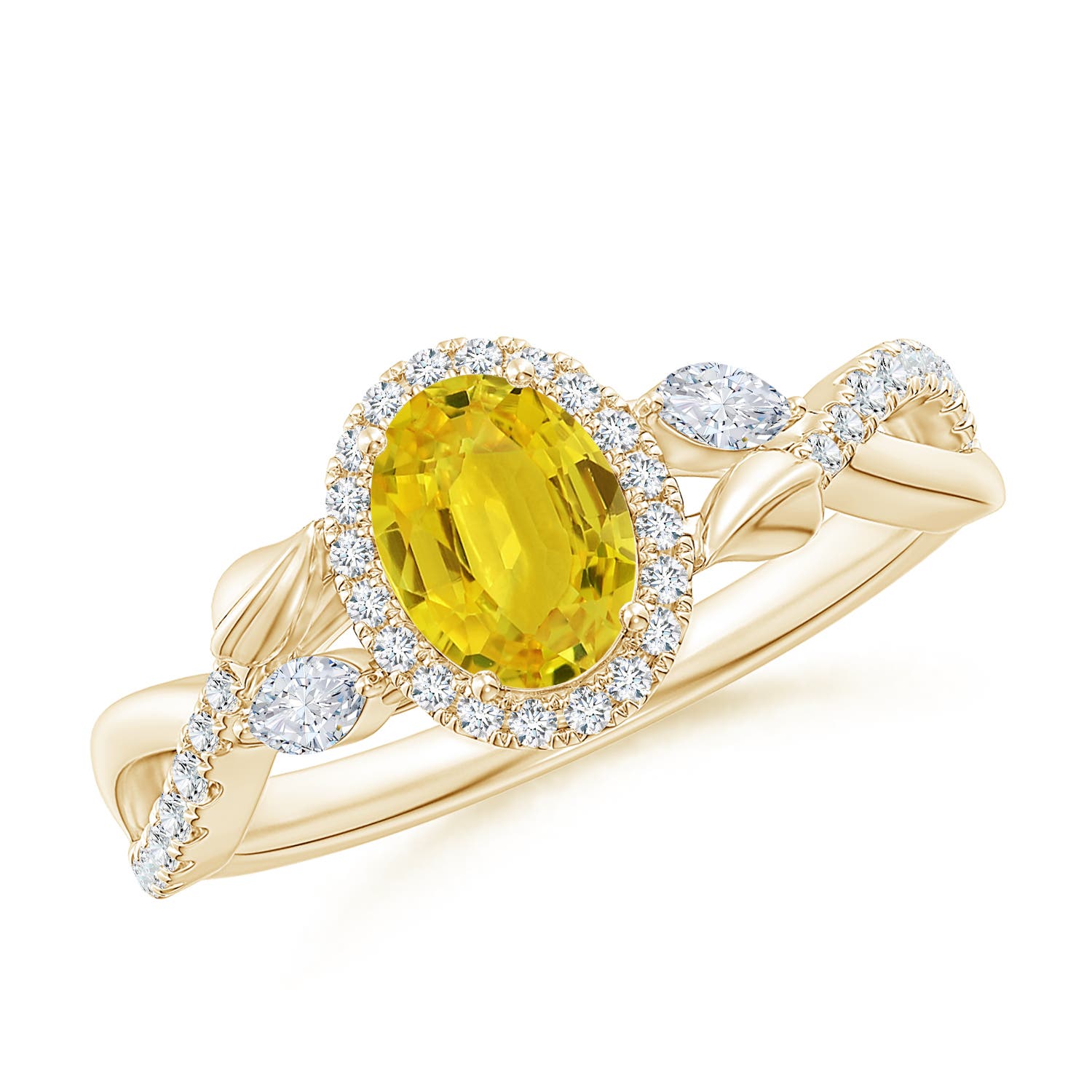 AAA - Yellow Sapphire / 1.4 CT / 14 KT Yellow Gold