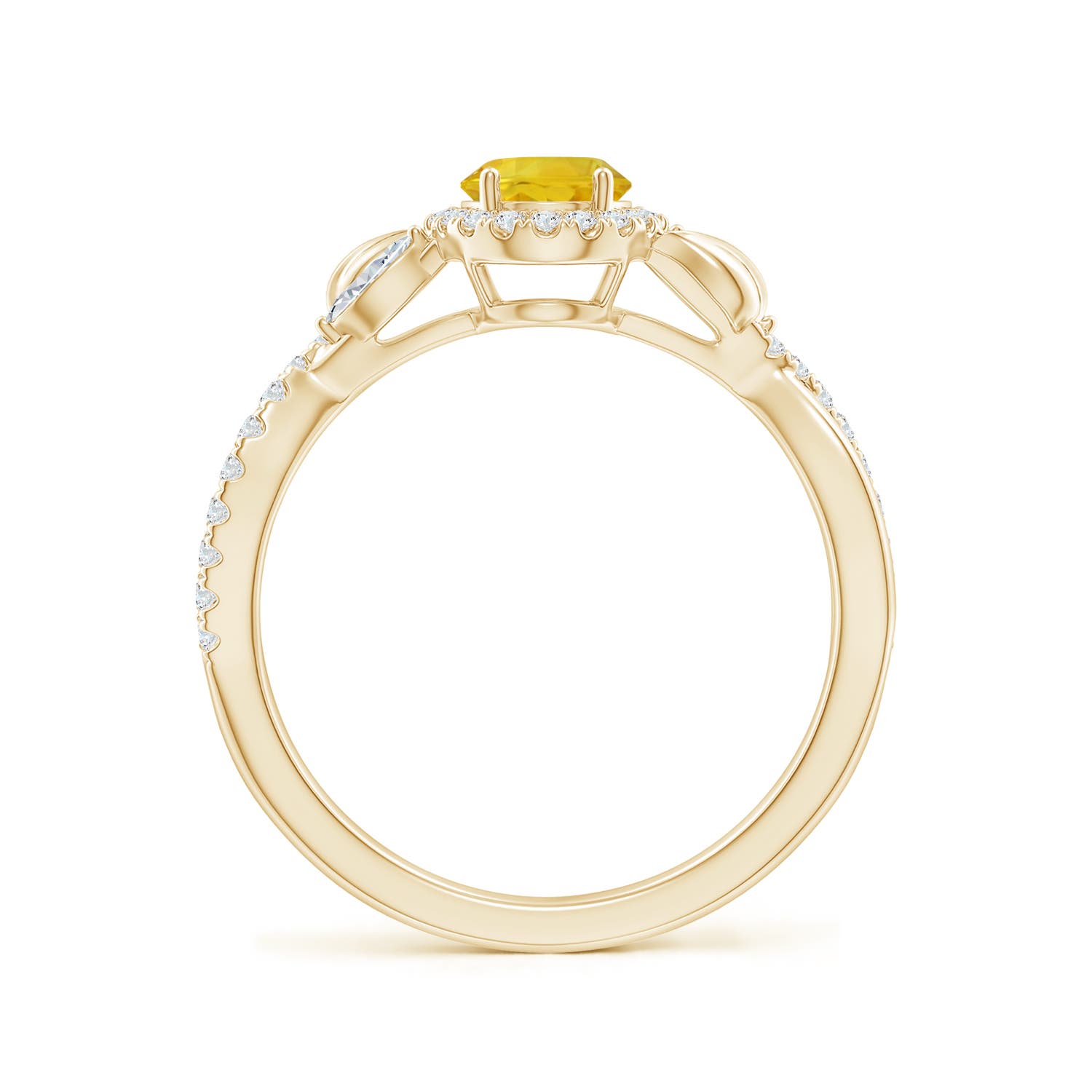 AAA - Yellow Sapphire / 1.4 CT / 14 KT Yellow Gold