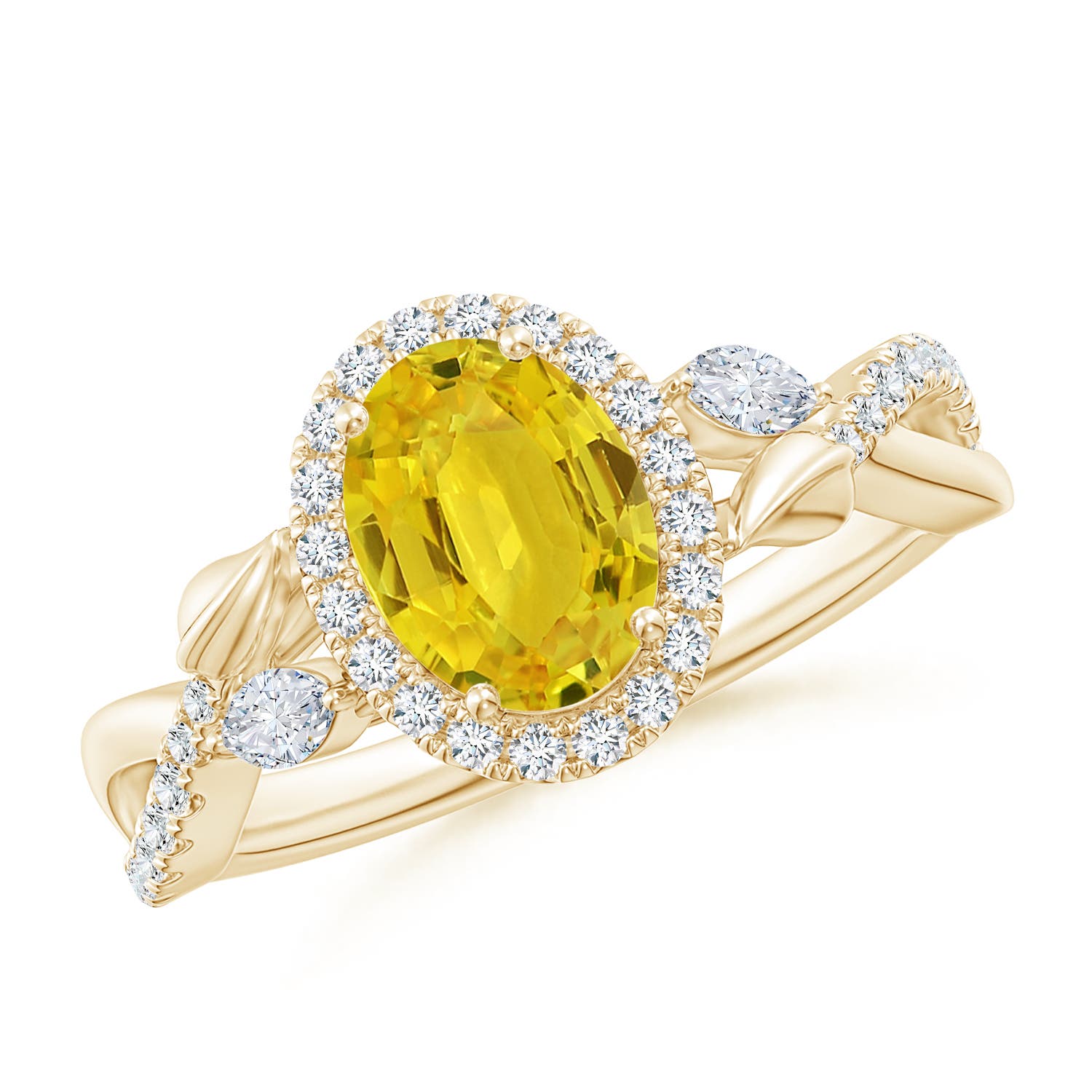 AAA - Yellow Sapphire / 1.92 CT / 14 KT Yellow Gold