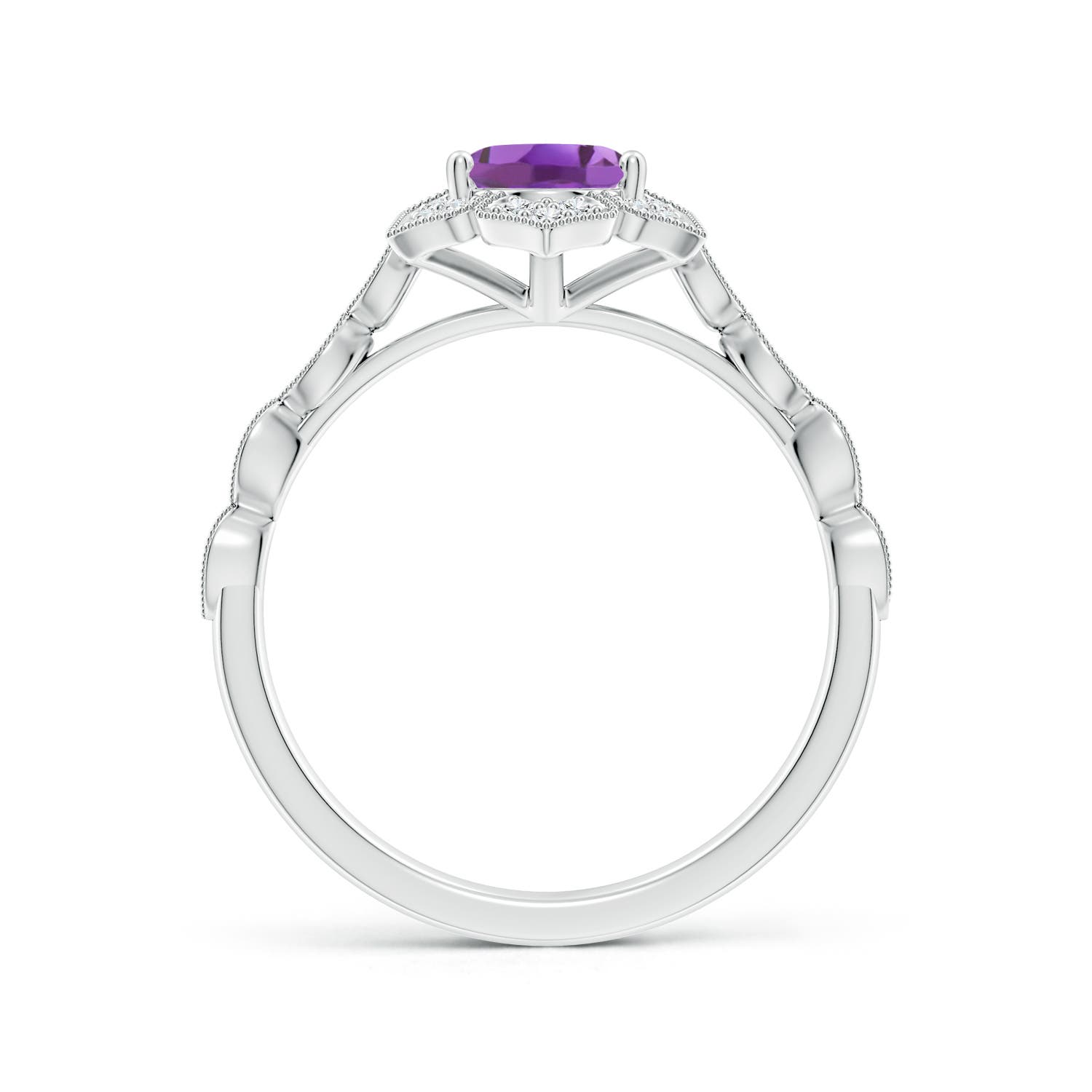 A - Amethyst / 1.33 CT / 14 KT White Gold