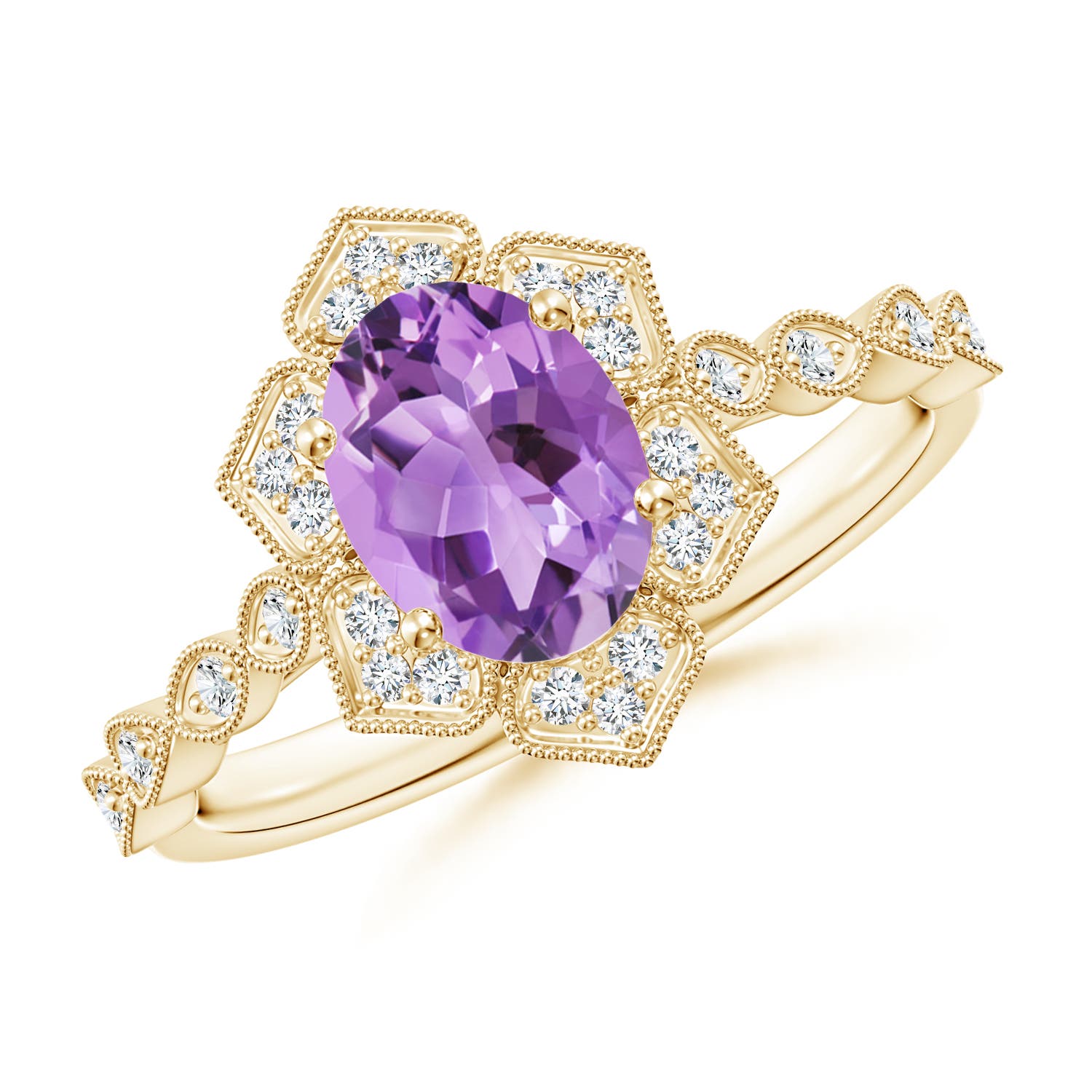 A - Amethyst / 1.33 CT / 14 KT Yellow Gold