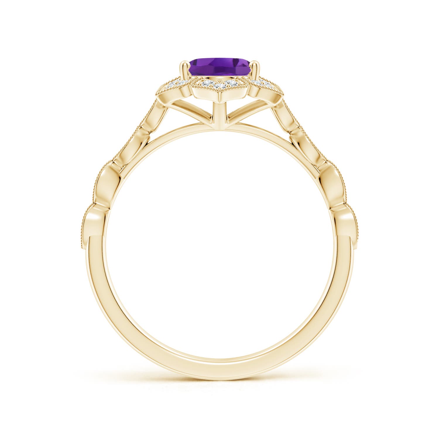 AAA - Amethyst / 1.33 CT / 14 KT Yellow Gold