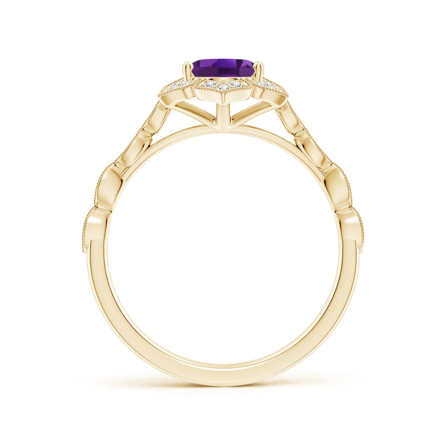 AAAA - Amethyst / 1.33 CT / 14 KT Yellow Gold