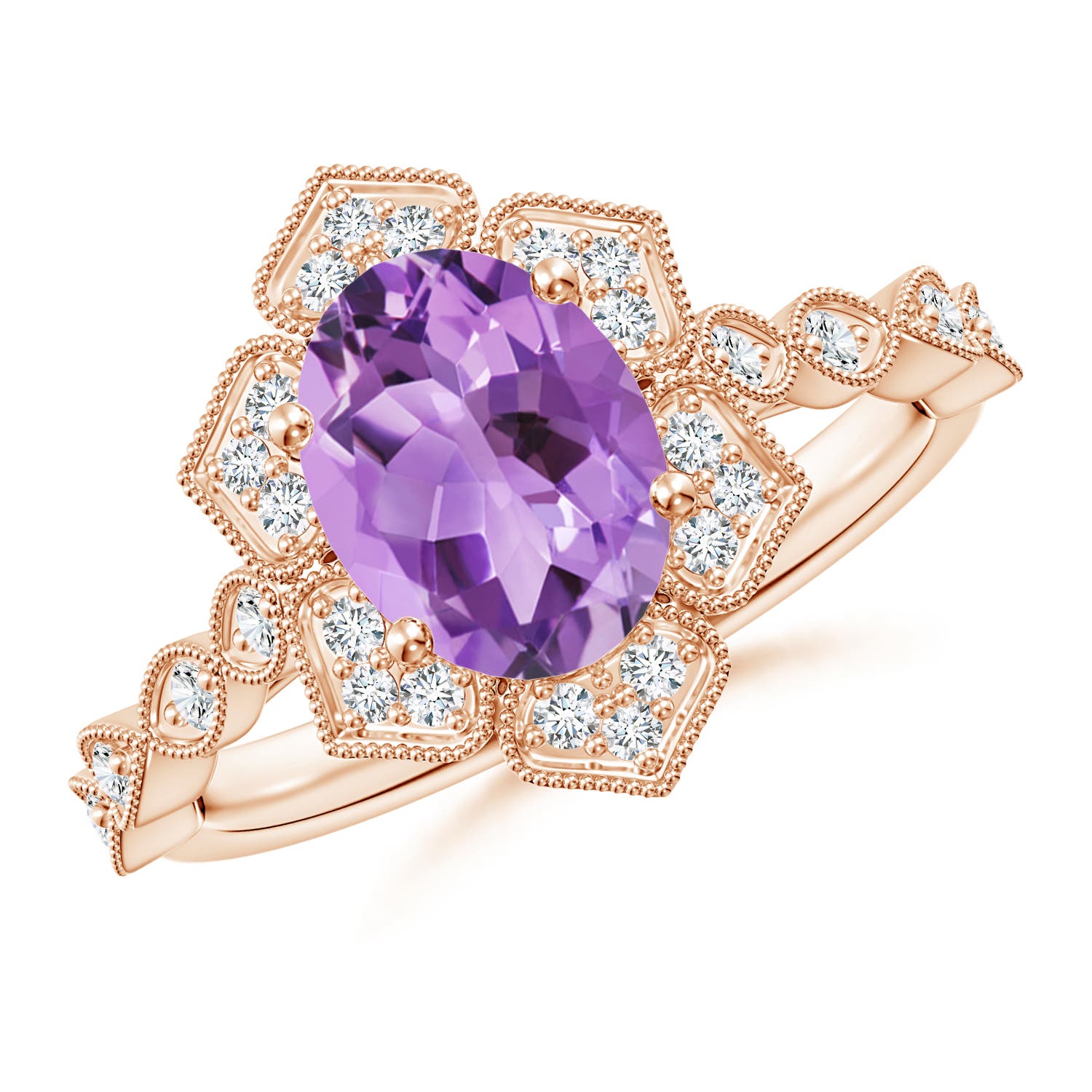 A - Amethyst / 1.86 CT / 14 KT Rose Gold