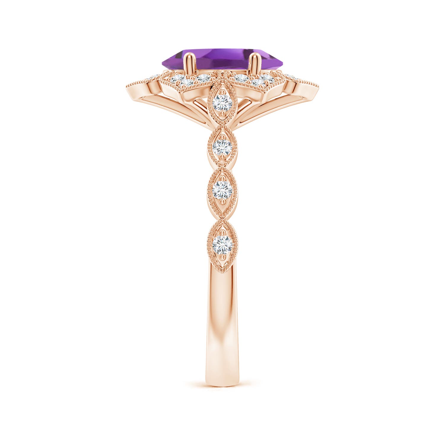 A - Amethyst / 1.86 CT / 14 KT Rose Gold