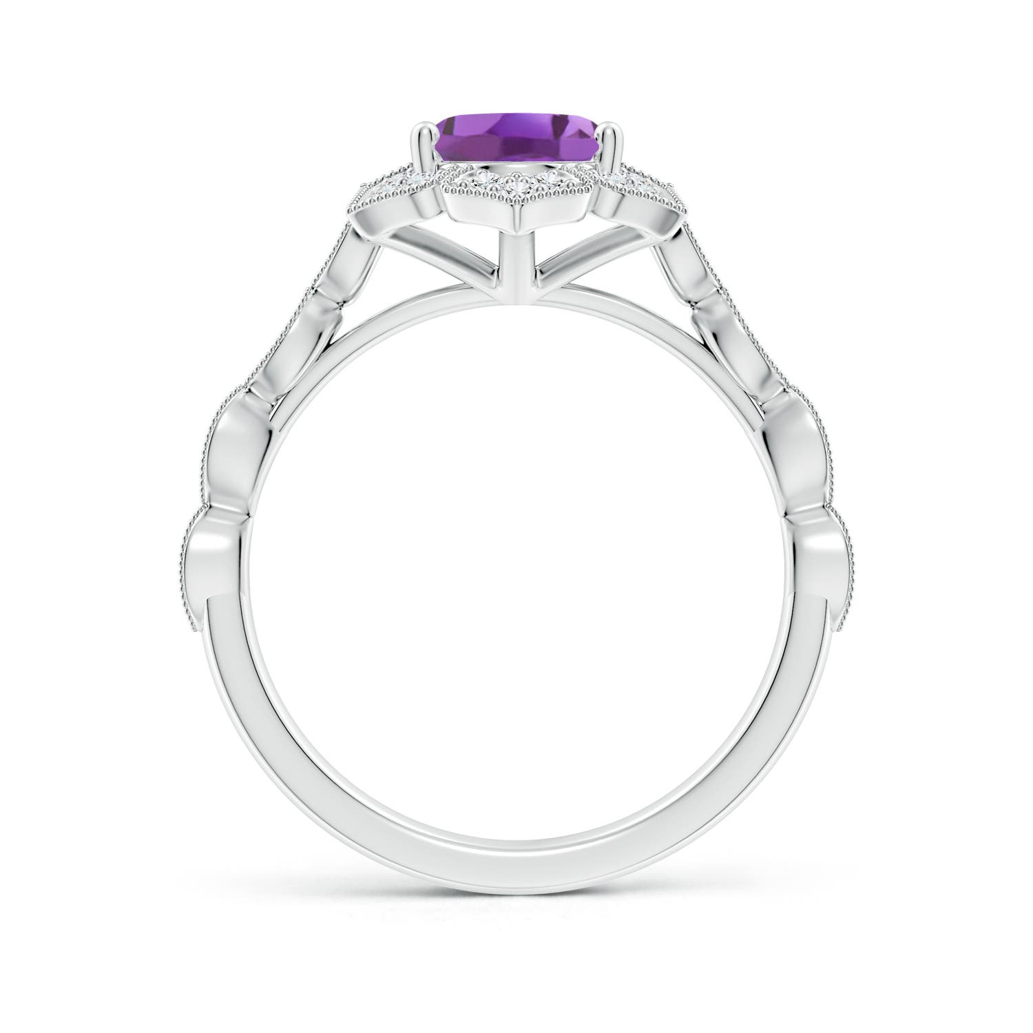 A - Amethyst / 1.86 CT / 14 KT White Gold