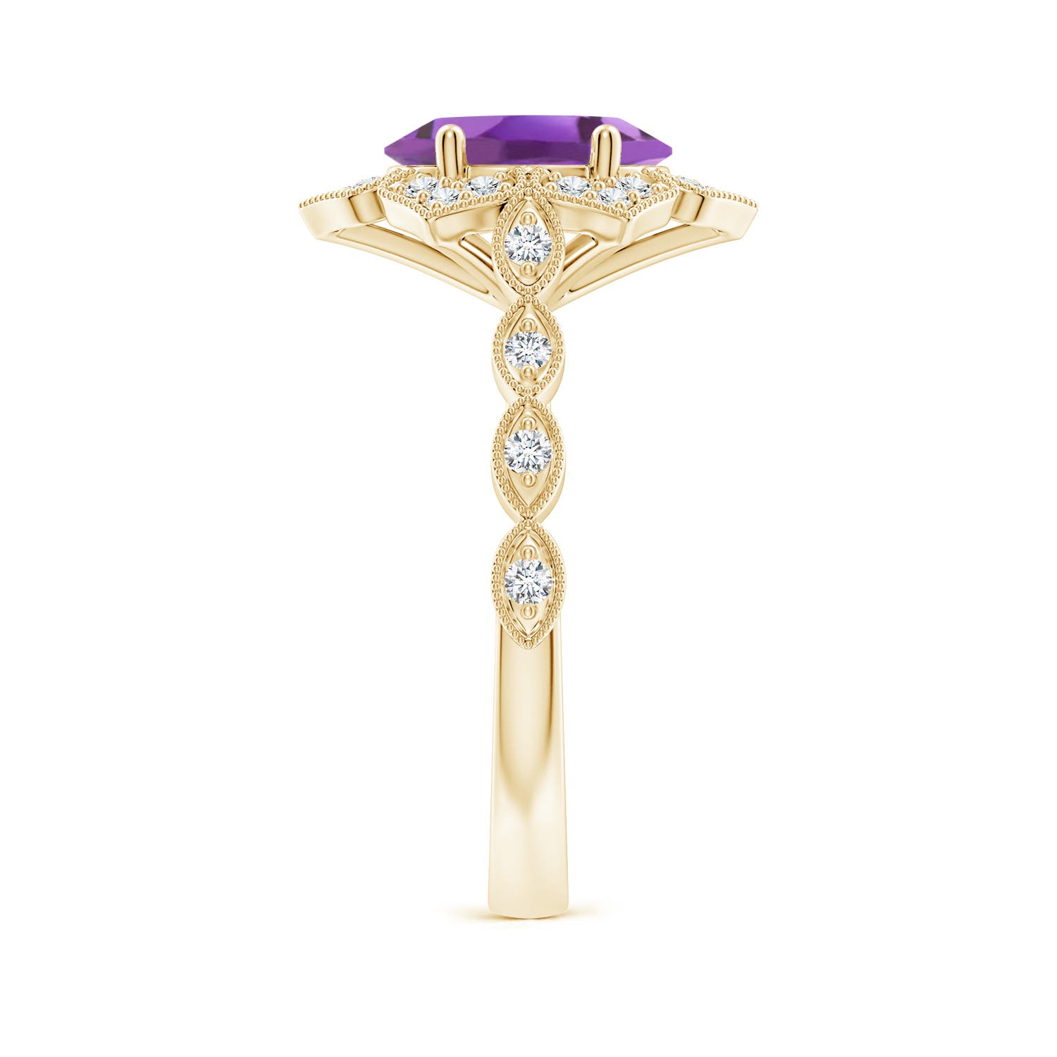 A - Amethyst / 1.86 CT / 14 KT Yellow Gold