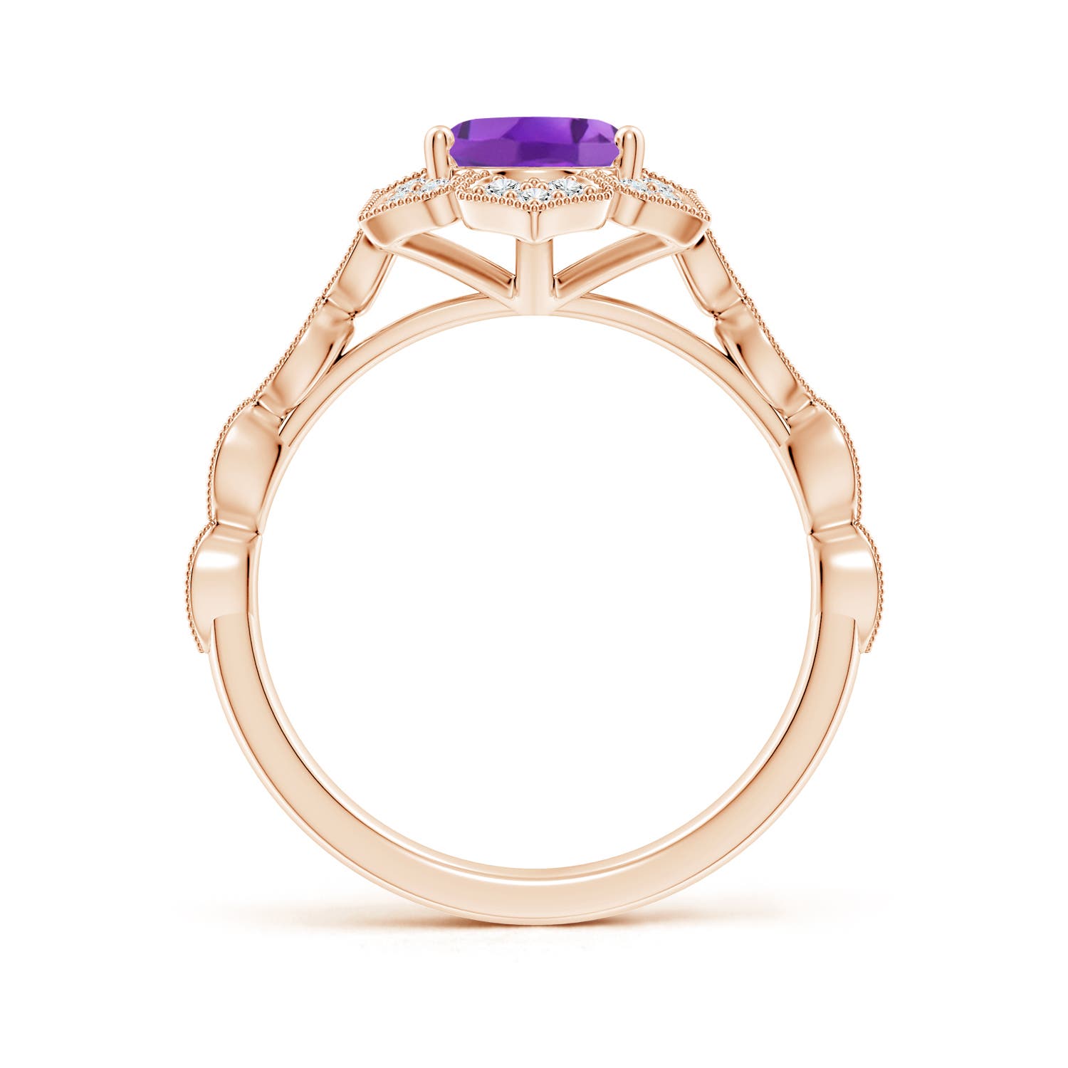 AA - Amethyst / 1.86 CT / 14 KT Rose Gold