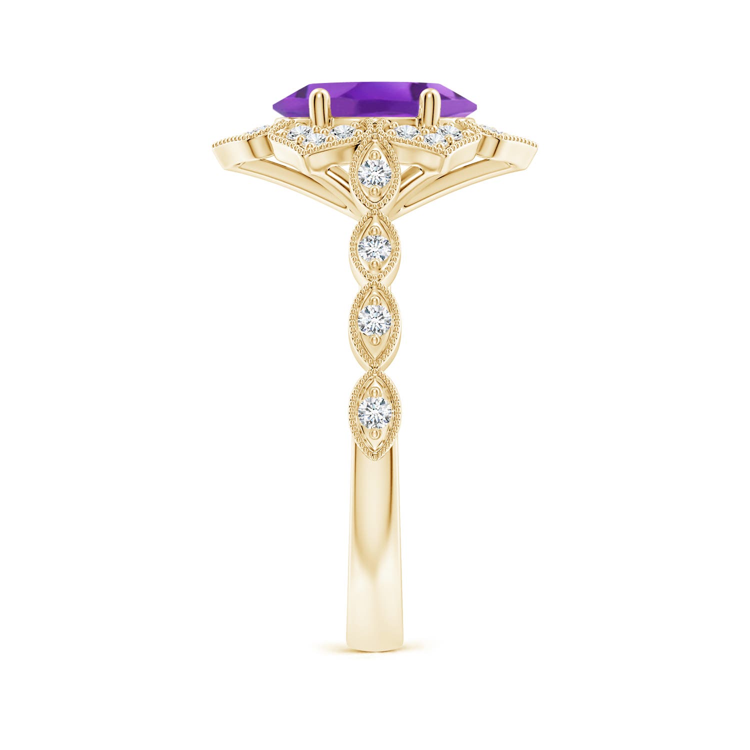 AA - Amethyst / 1.86 CT / 14 KT Yellow Gold