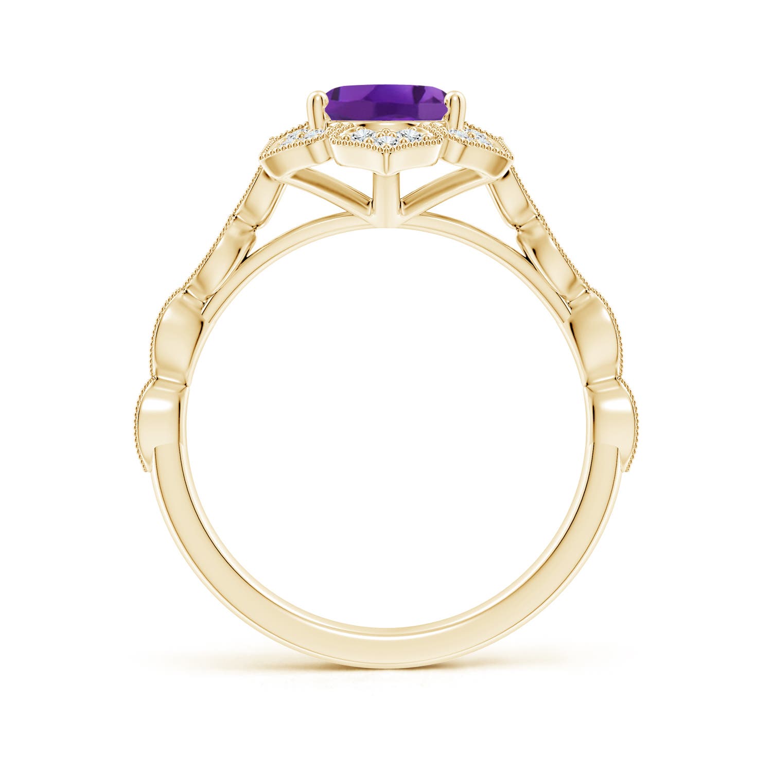 AAA - Amethyst / 1.86 CT / 14 KT Yellow Gold