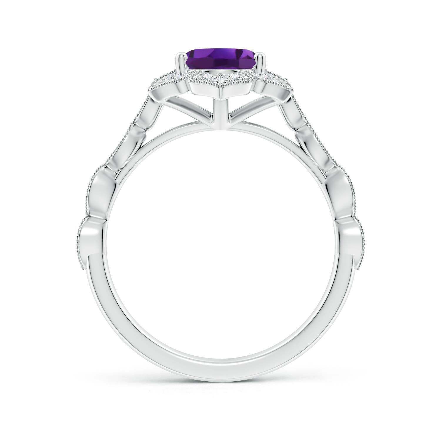 AAAA - Amethyst / 1.86 CT / 14 KT White Gold