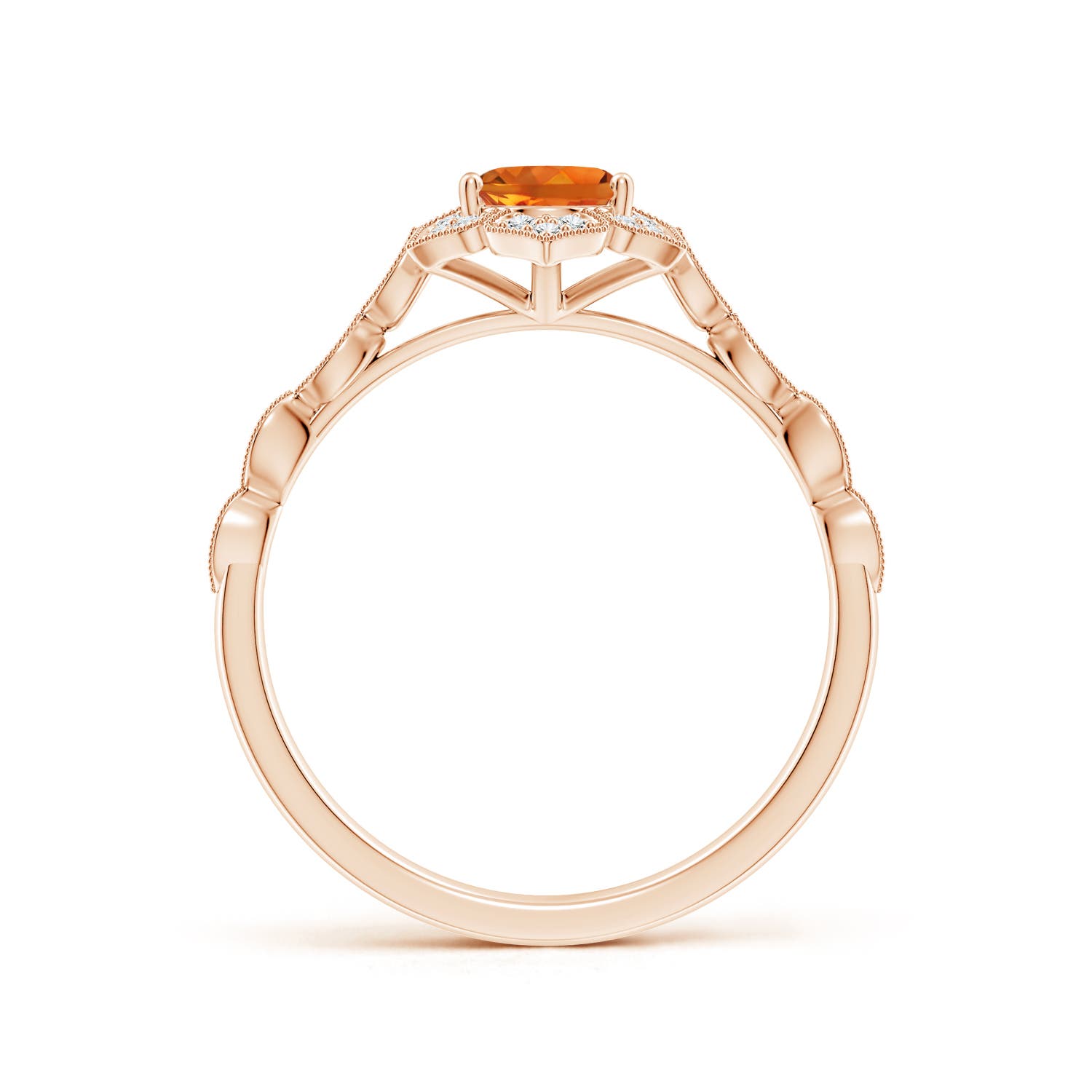 AAAA - Citrine / 0.88 CT / 14 KT Rose Gold