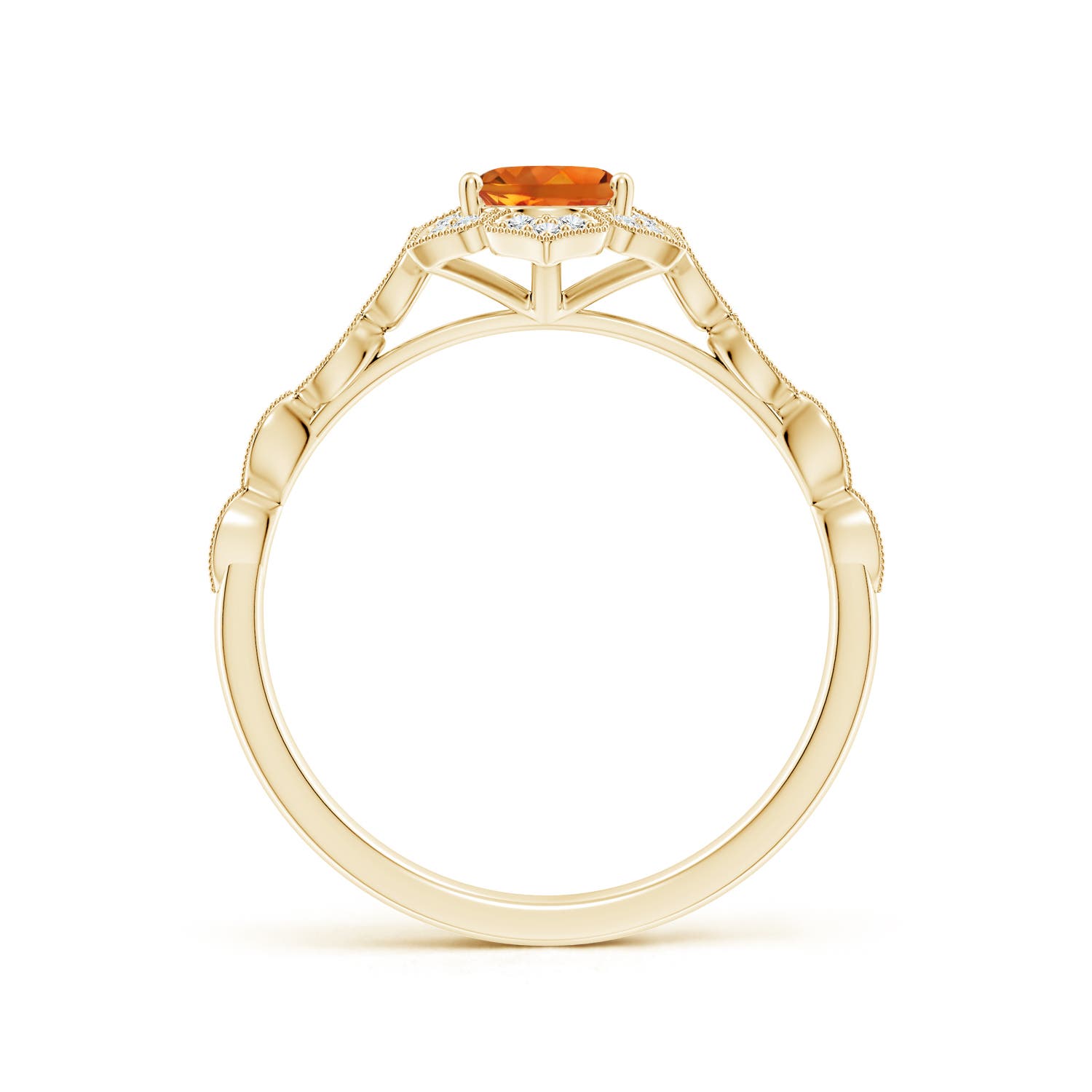 AAAA - Citrine / 0.88 CT / 14 KT Yellow Gold