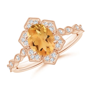 Oval A Citrine