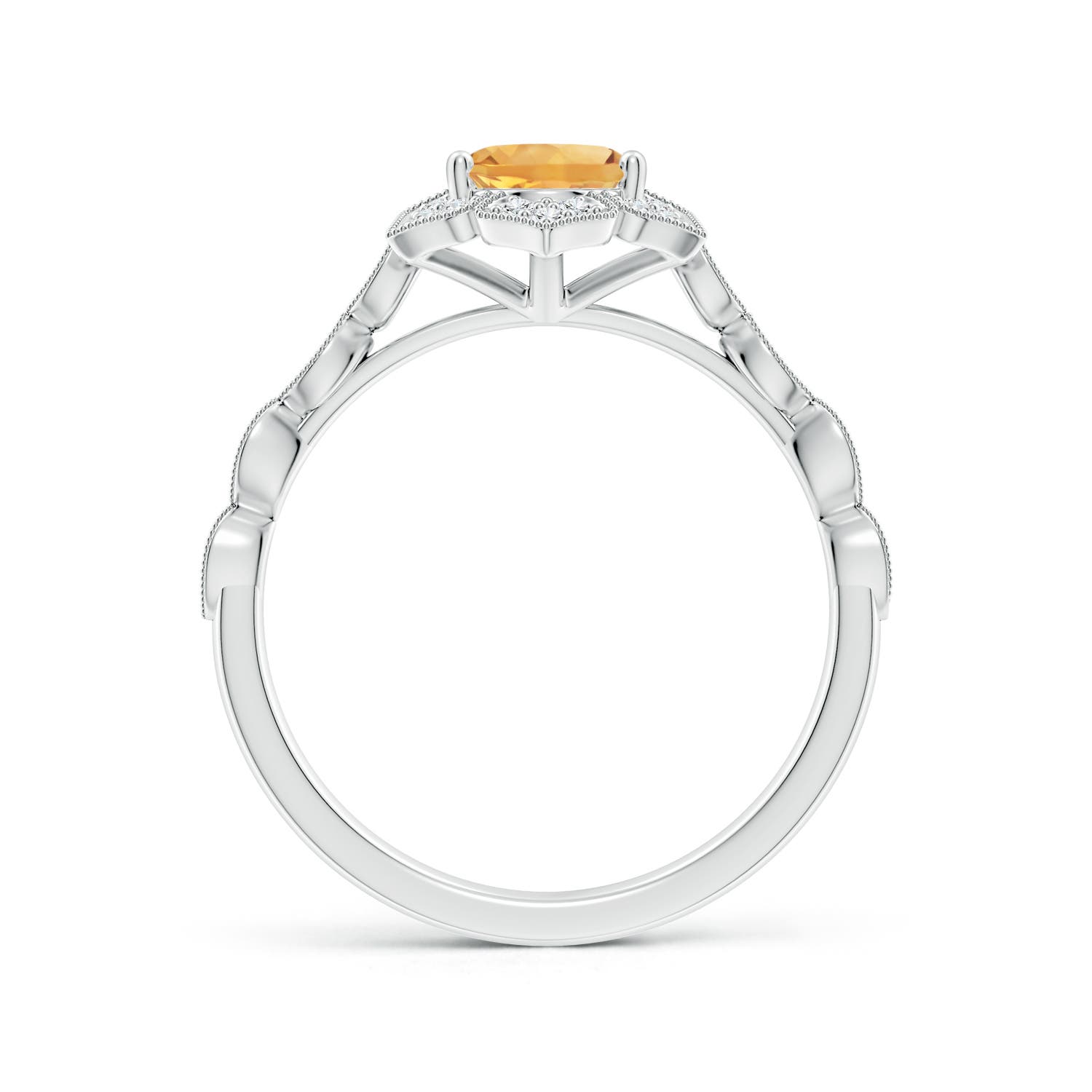 A - Citrine / 1.28 CT / 14 KT White Gold