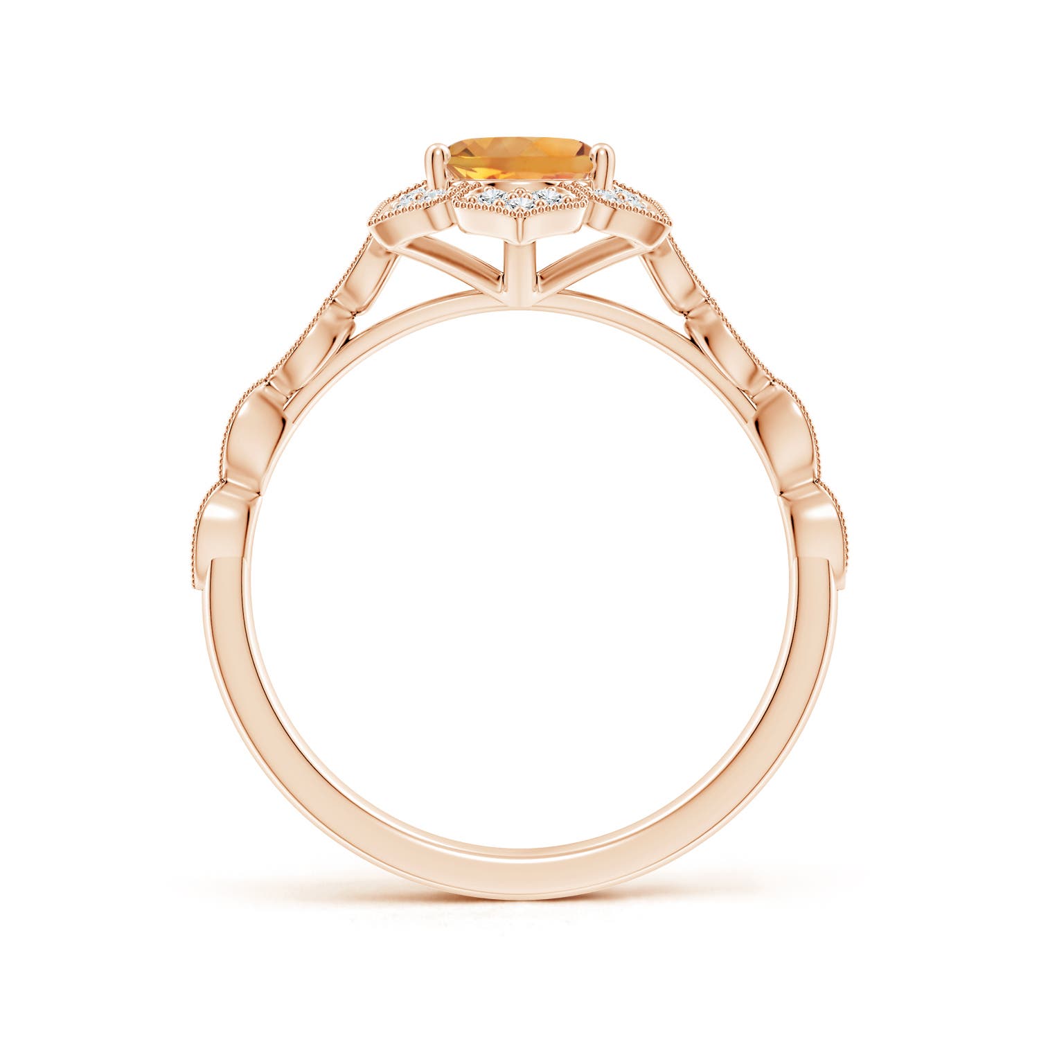 AA - Citrine / 1.28 CT / 14 KT Rose Gold