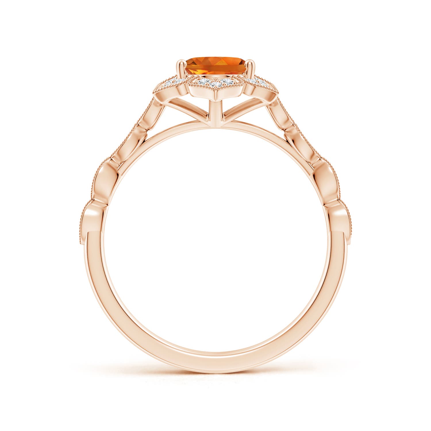 AAAA - Citrine / 1.28 CT / 14 KT Rose Gold