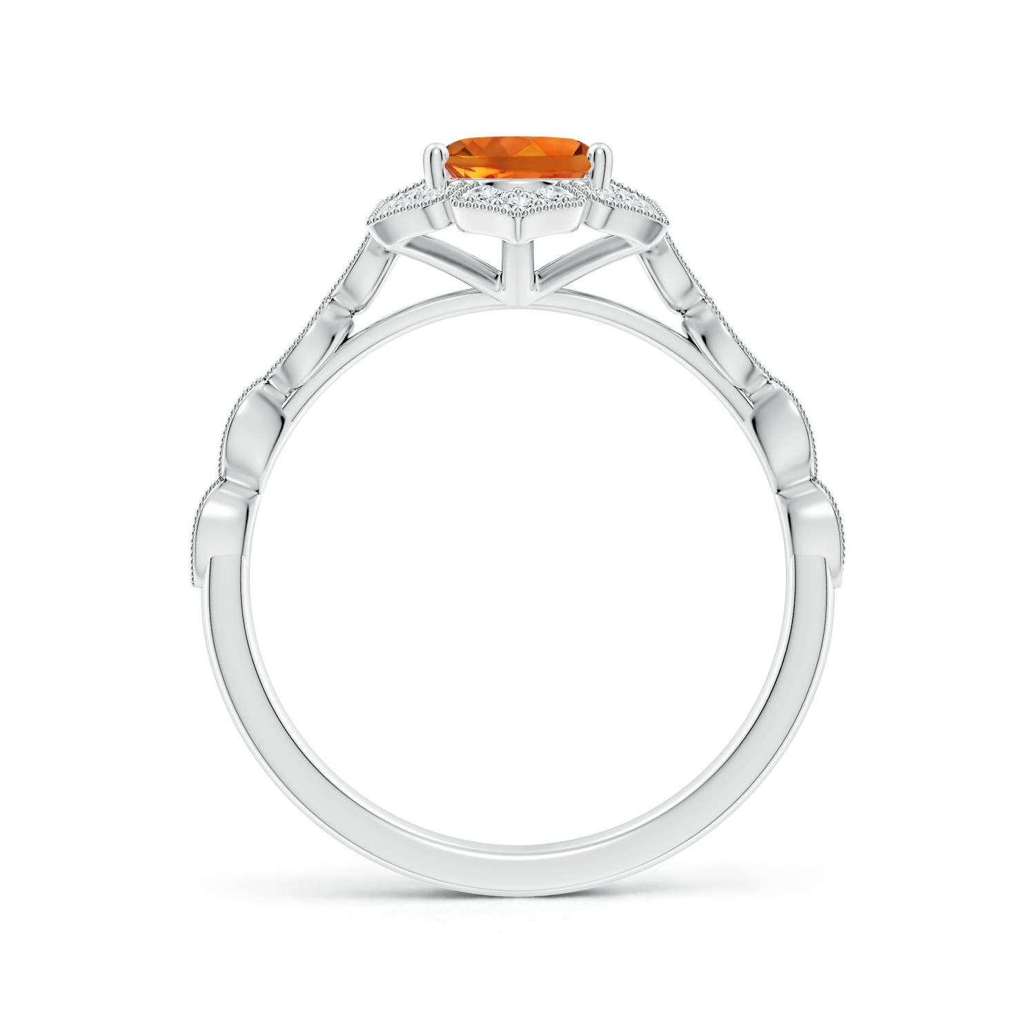 AAAA - Citrine / 1.28 CT / 14 KT White Gold