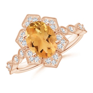 Oval A Citrine