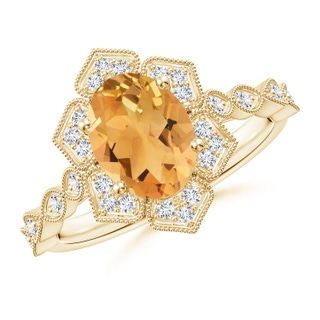 Oval A Citrine