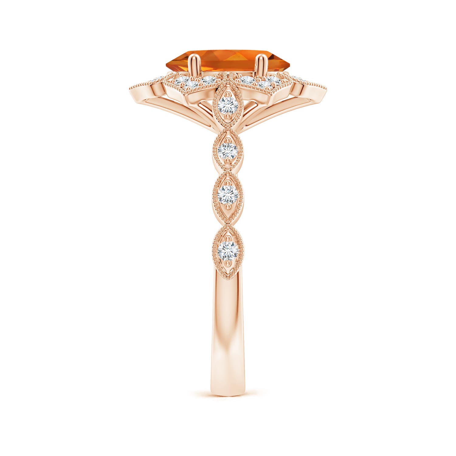 AAAA - Citrine / 1.91 CT / 14 KT Rose Gold