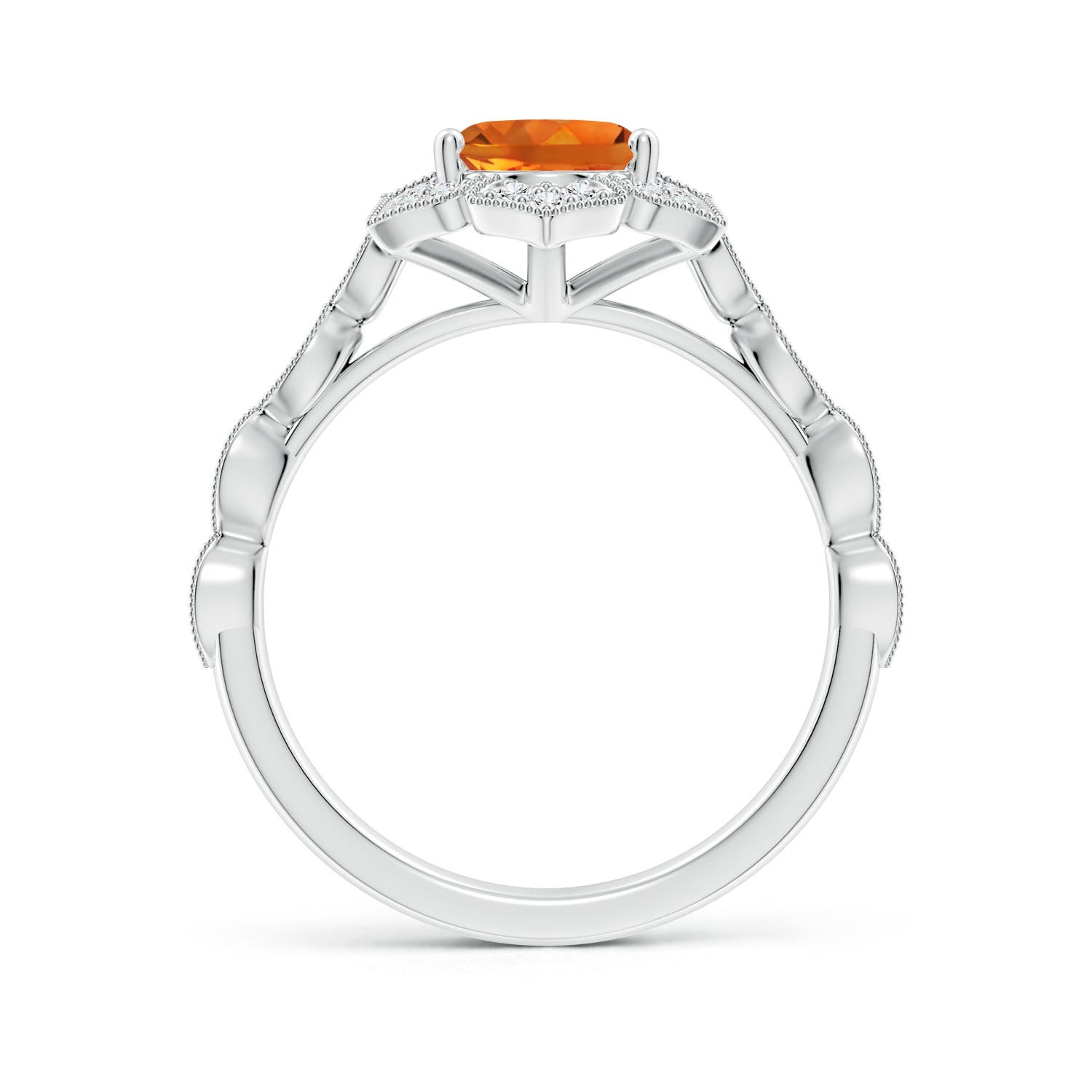 AAAA - Citrine / 1.91 CT / 14 KT White Gold