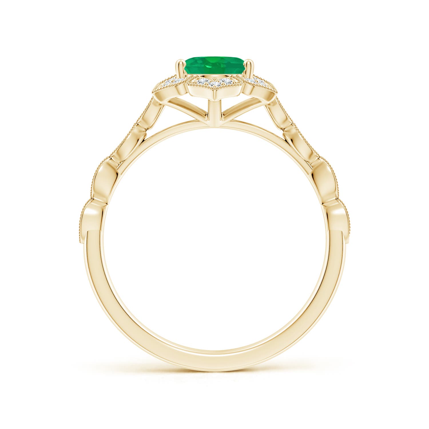 AA - Emerald / 1.28 CT / 14 KT Yellow Gold