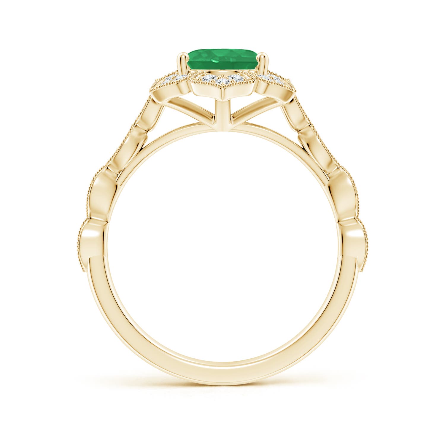 A - Emerald / 1.76 CT / 14 KT Yellow Gold