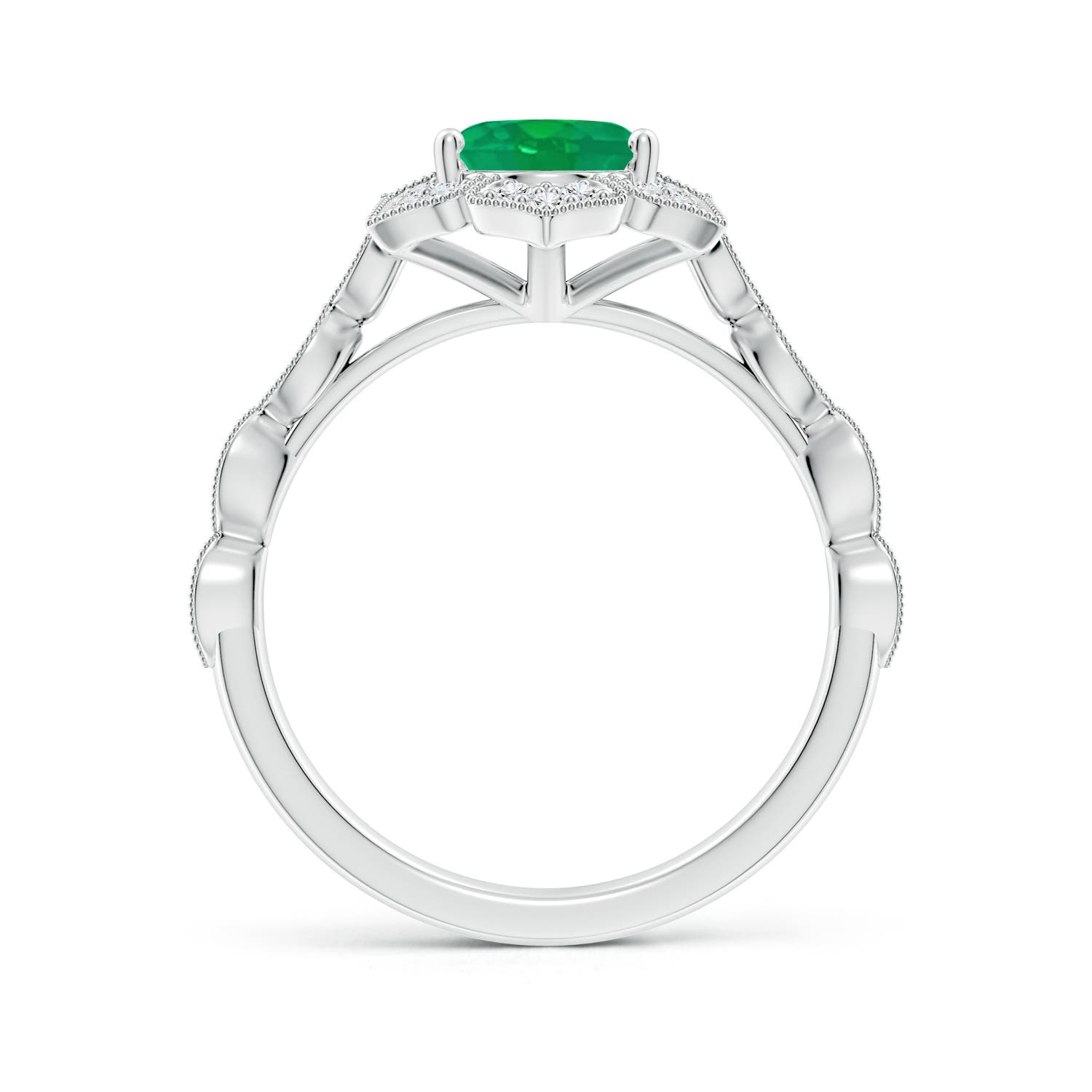 AA - Emerald / 1.76 CT / 14 KT White Gold