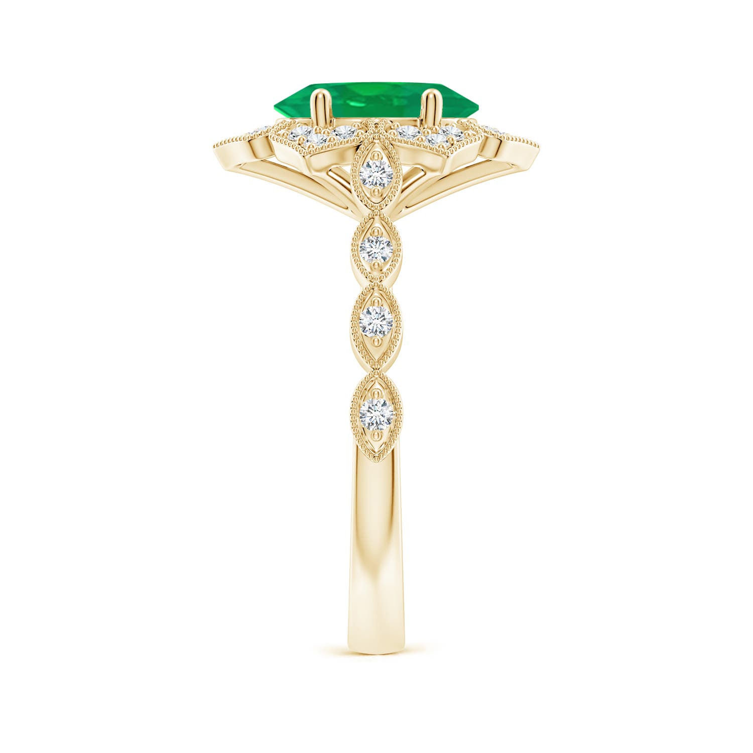 AA - Emerald / 1.76 CT / 14 KT Yellow Gold