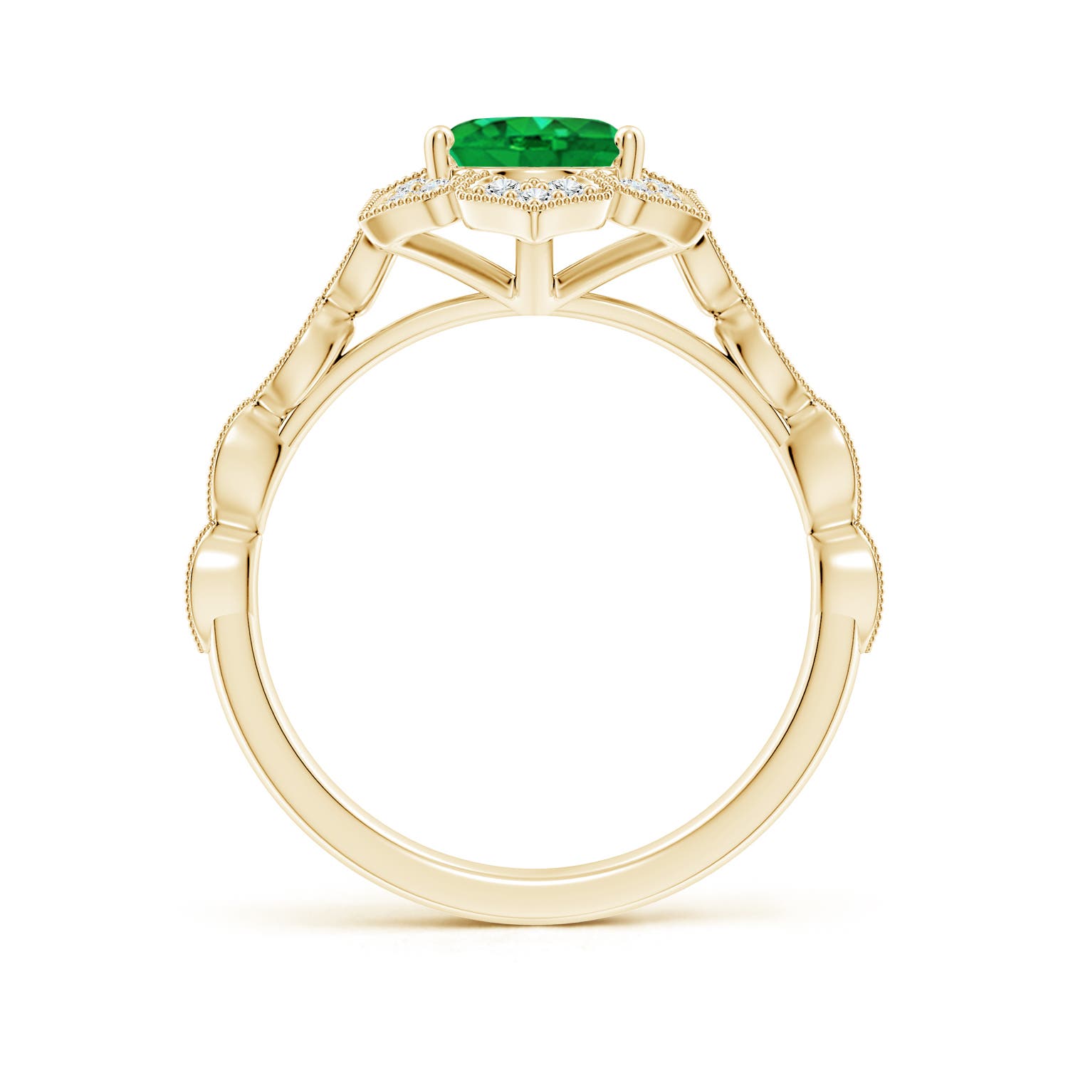 AAA - Emerald / 1.76 CT / 14 KT Yellow Gold