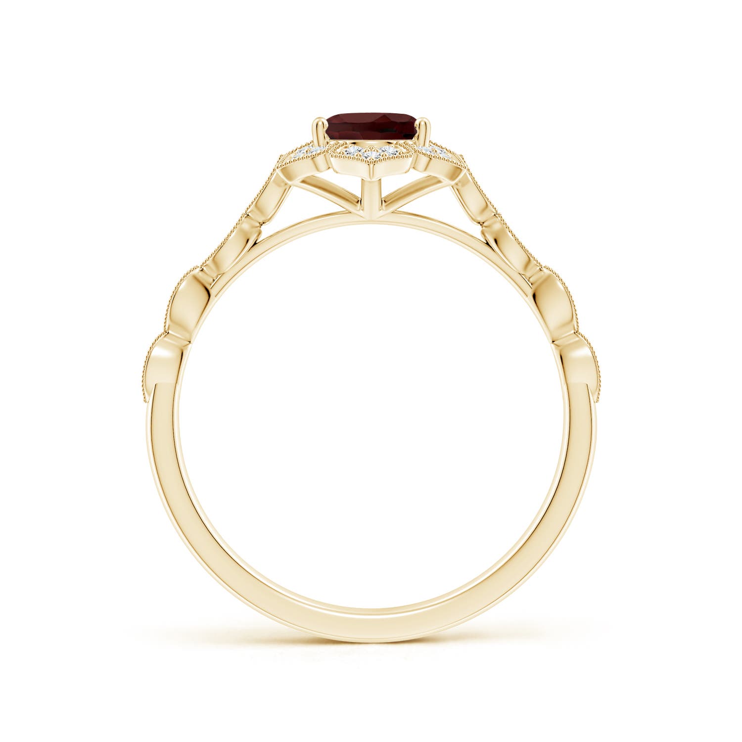 AA - Garnet / 1.03 CT / 14 KT Yellow Gold