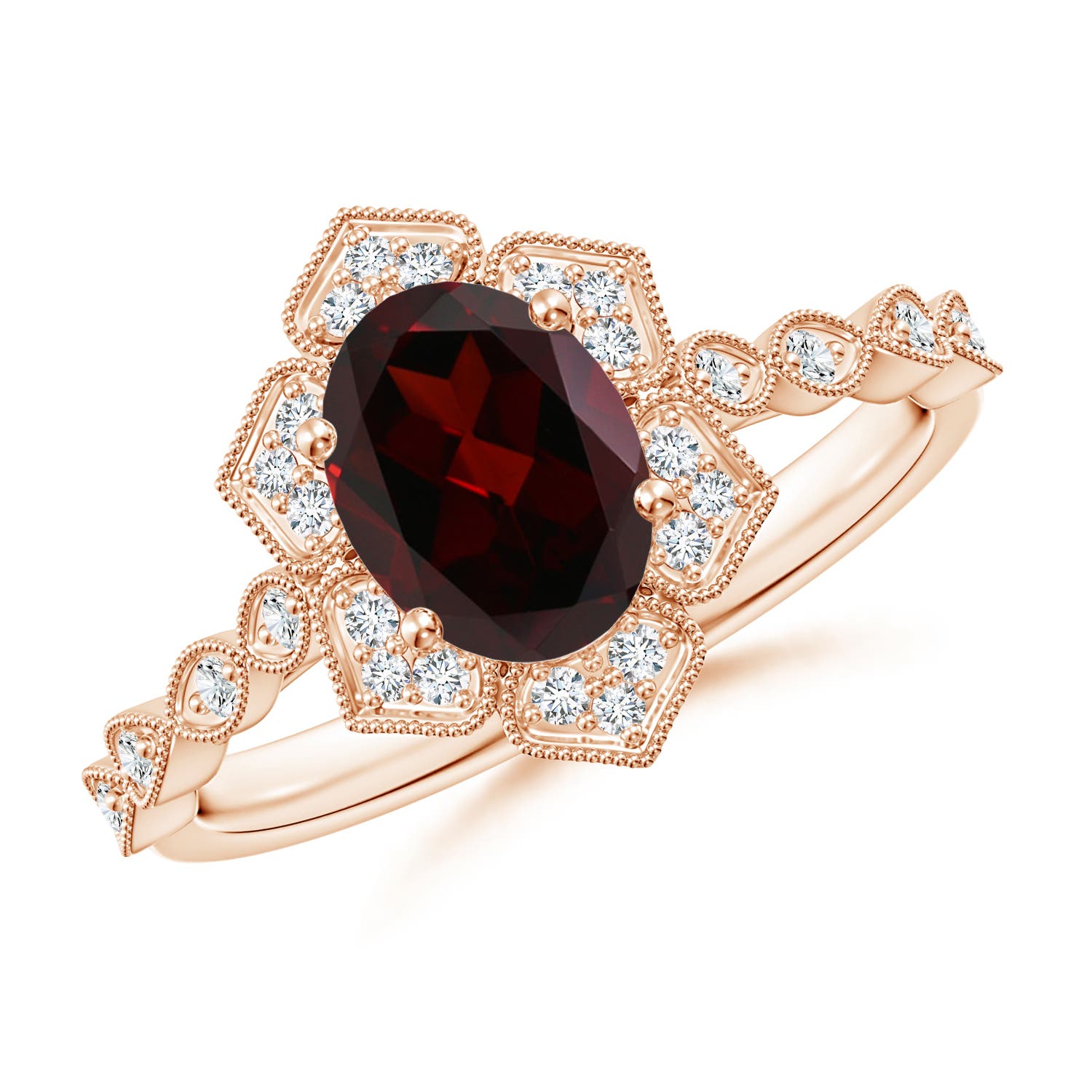 A - Garnet / 1.63 CT / 14 KT Rose Gold