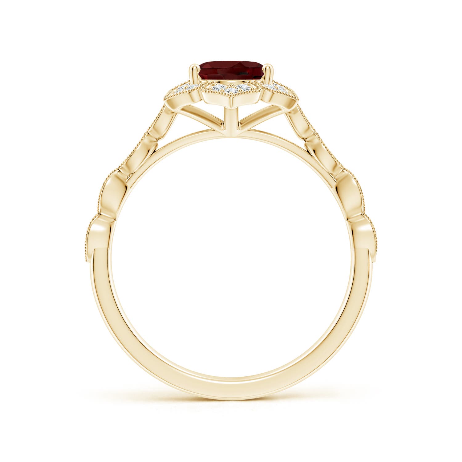 AAA - Garnet / 1.63 CT / 14 KT Yellow Gold