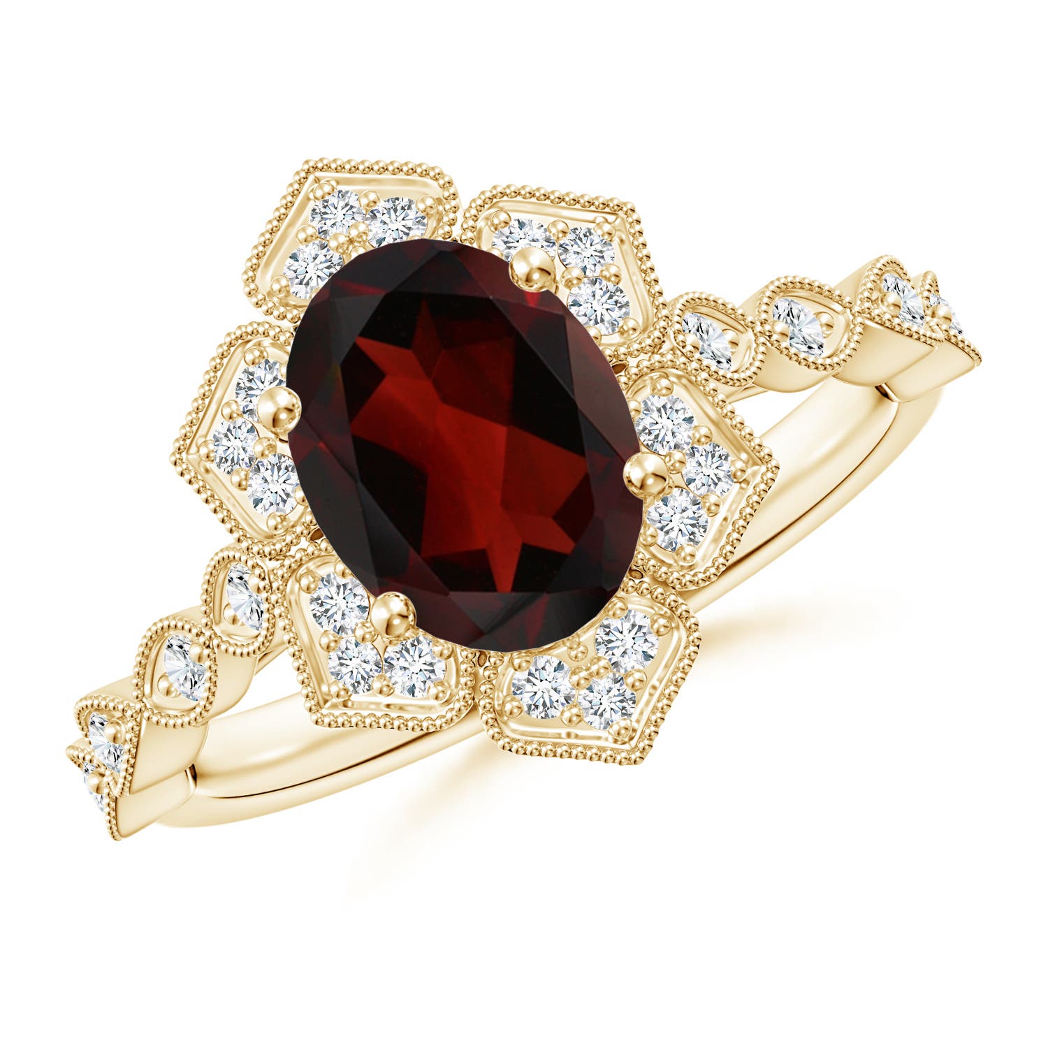 AA - Garnet / 2.26 CT / 14 KT Yellow Gold