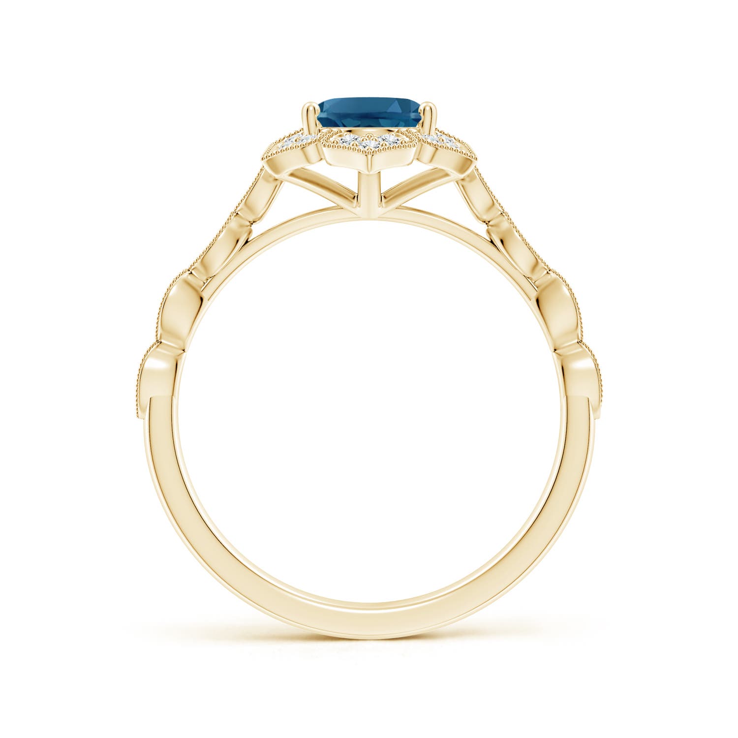 AAA - London Blue Topaz / 1.68 CT / 14 KT Yellow Gold