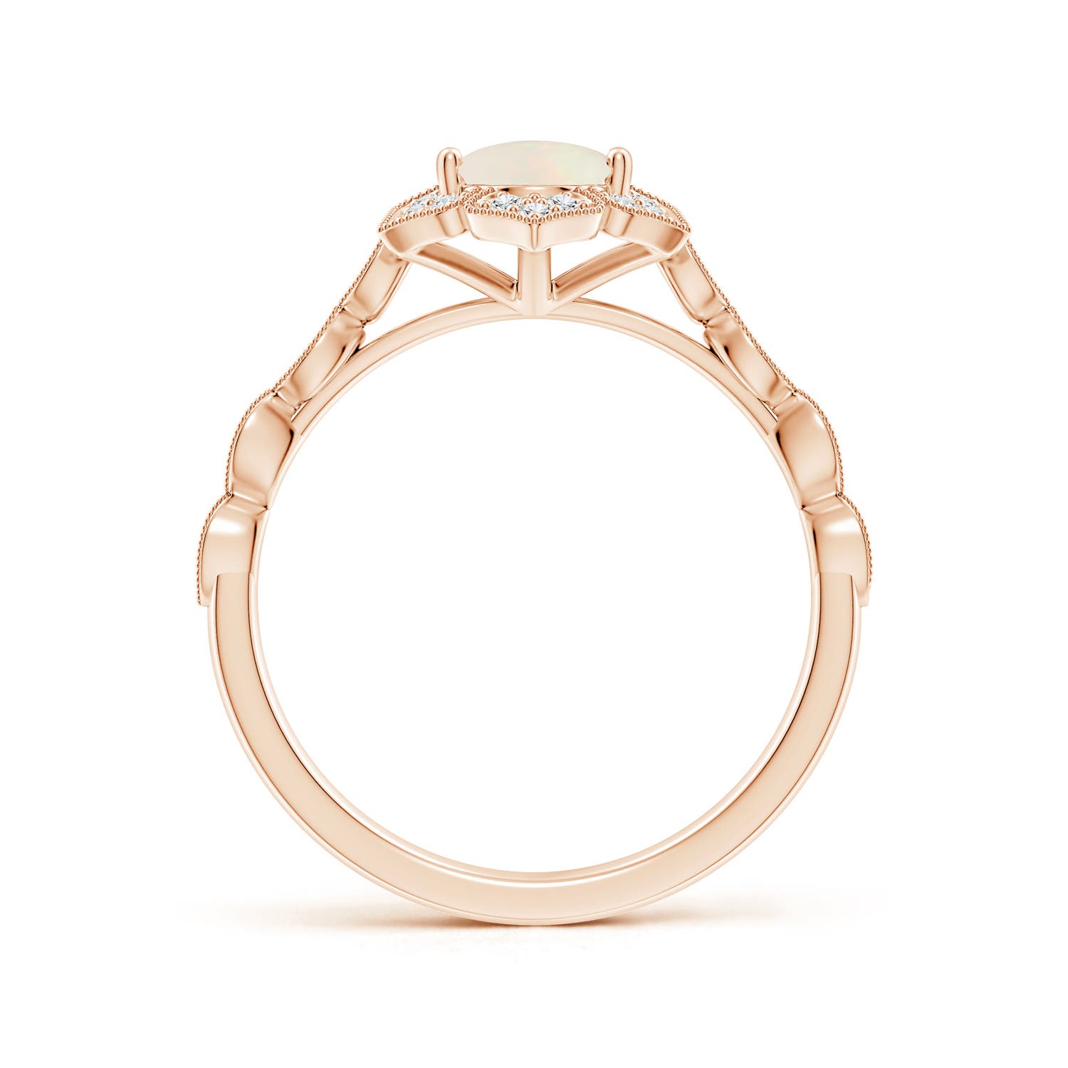 A - Opal / 0.98 CT / 14 KT Rose Gold