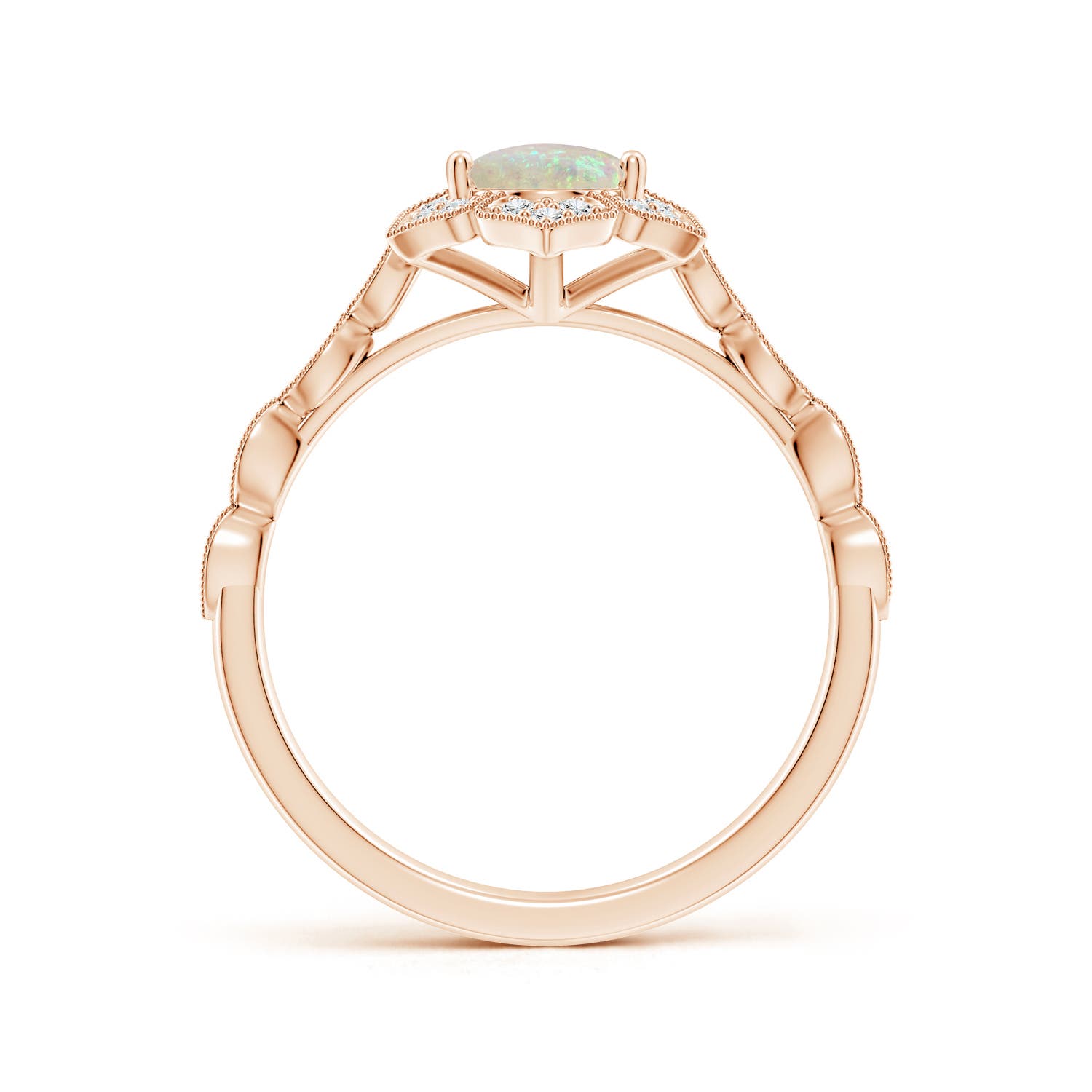 AAA - Opal / 0.98 CT / 14 KT Rose Gold