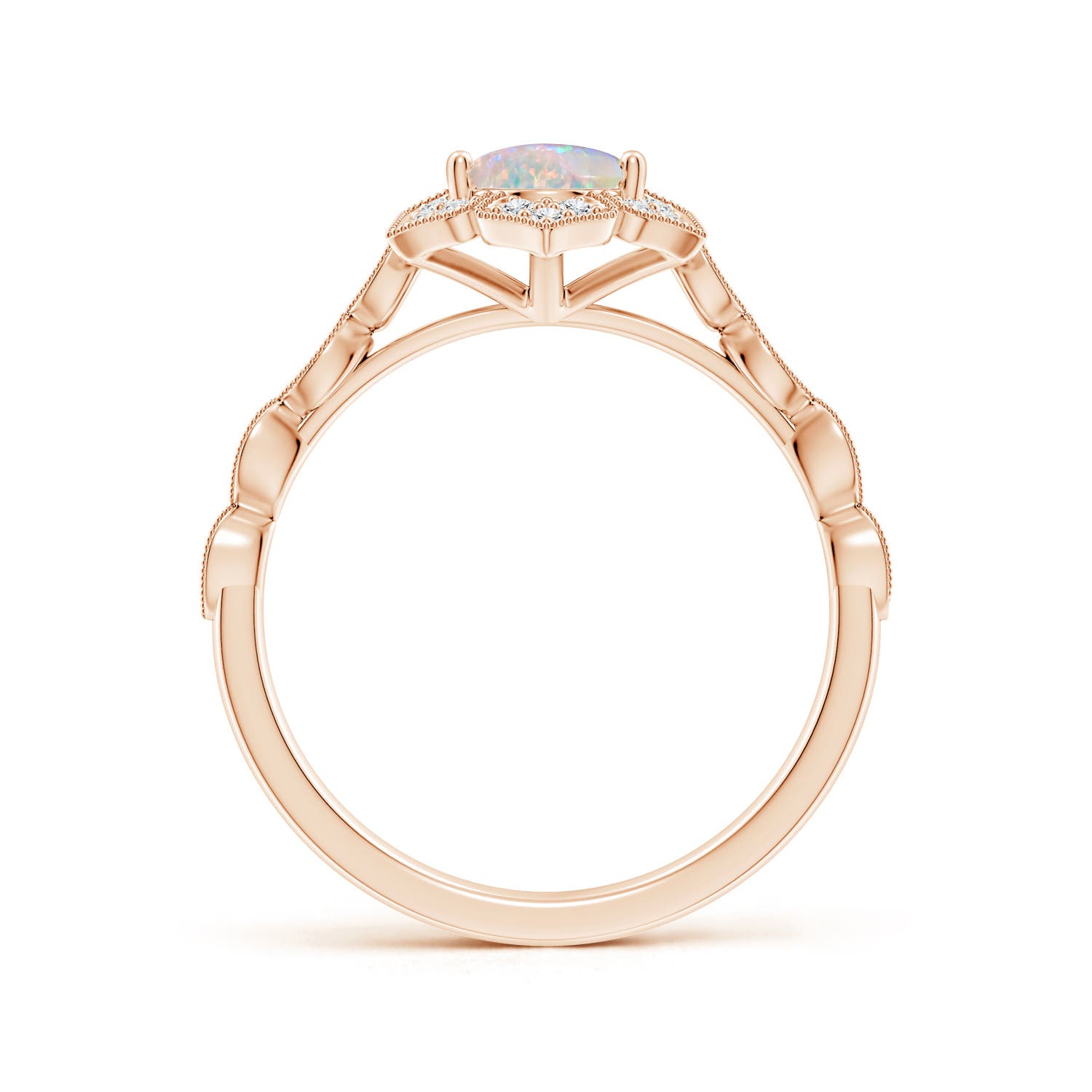 AAAA - Opal / 0.98 CT / 14 KT Rose Gold