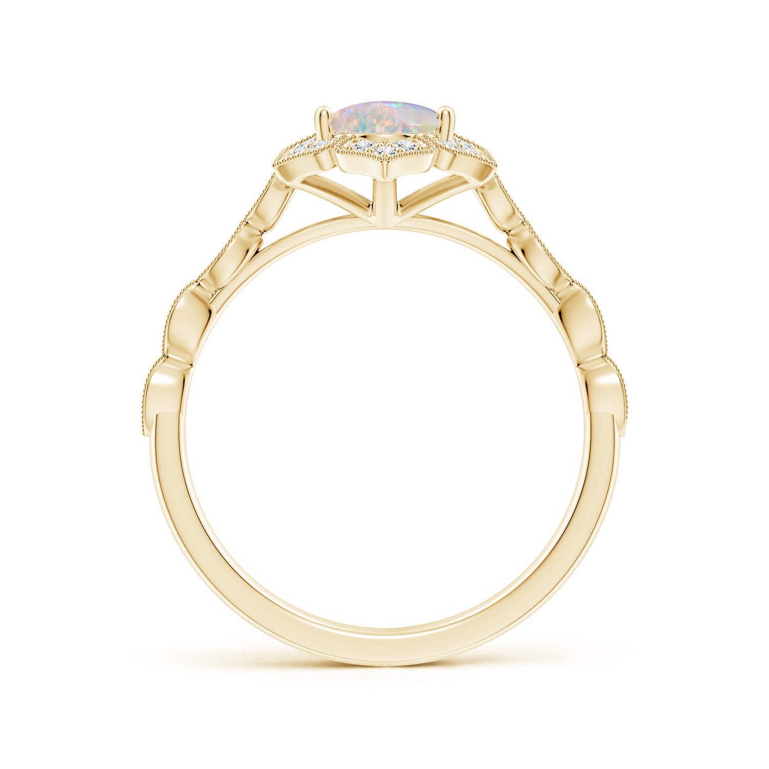 AAAA - Opal / 0.98 CT / 14 KT Yellow Gold