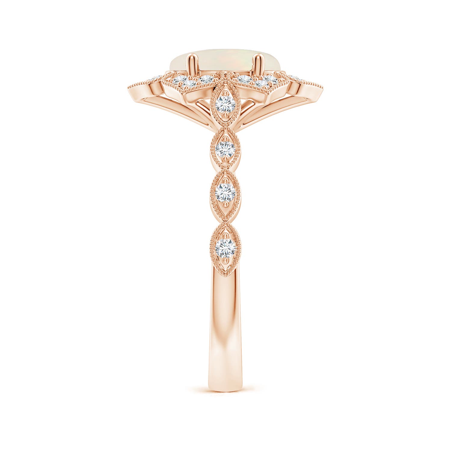 A - Opal / 1.36 CT / 14 KT Rose Gold