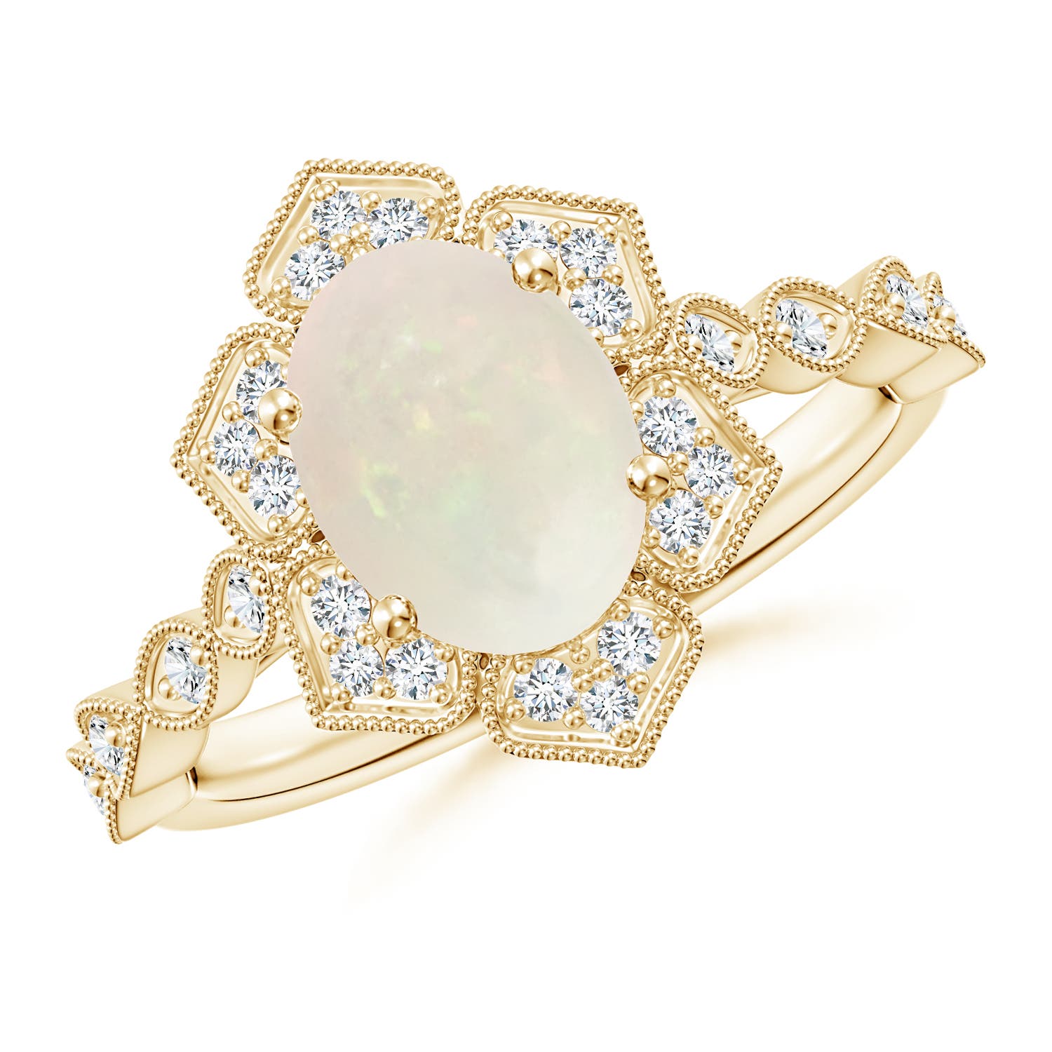 A - Opal / 1.36 CT / 14 KT Yellow Gold