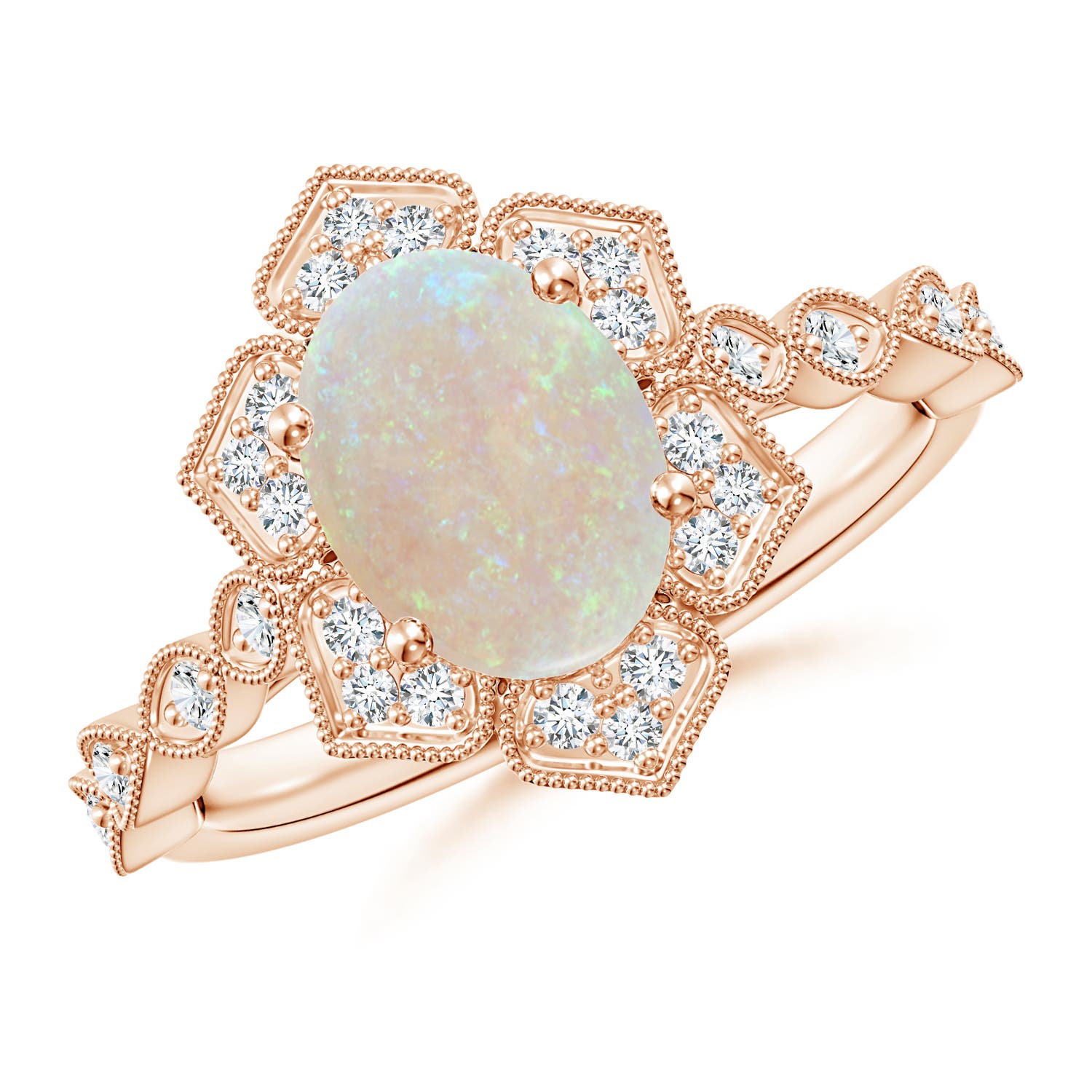 AA - Opal / 1.36 CT / 14 KT Rose Gold