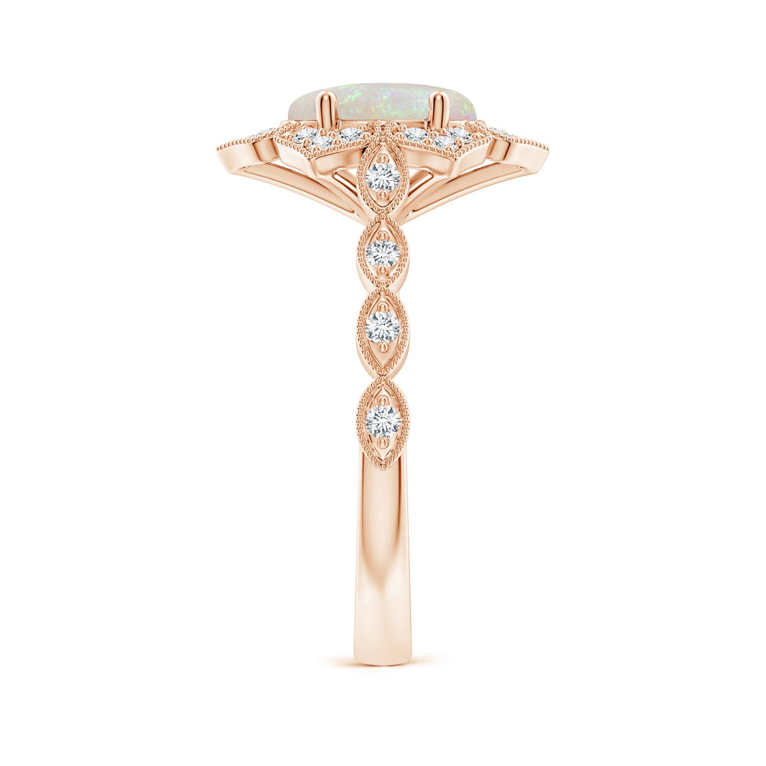 AA - Opal / 1.36 CT / 14 KT Rose Gold